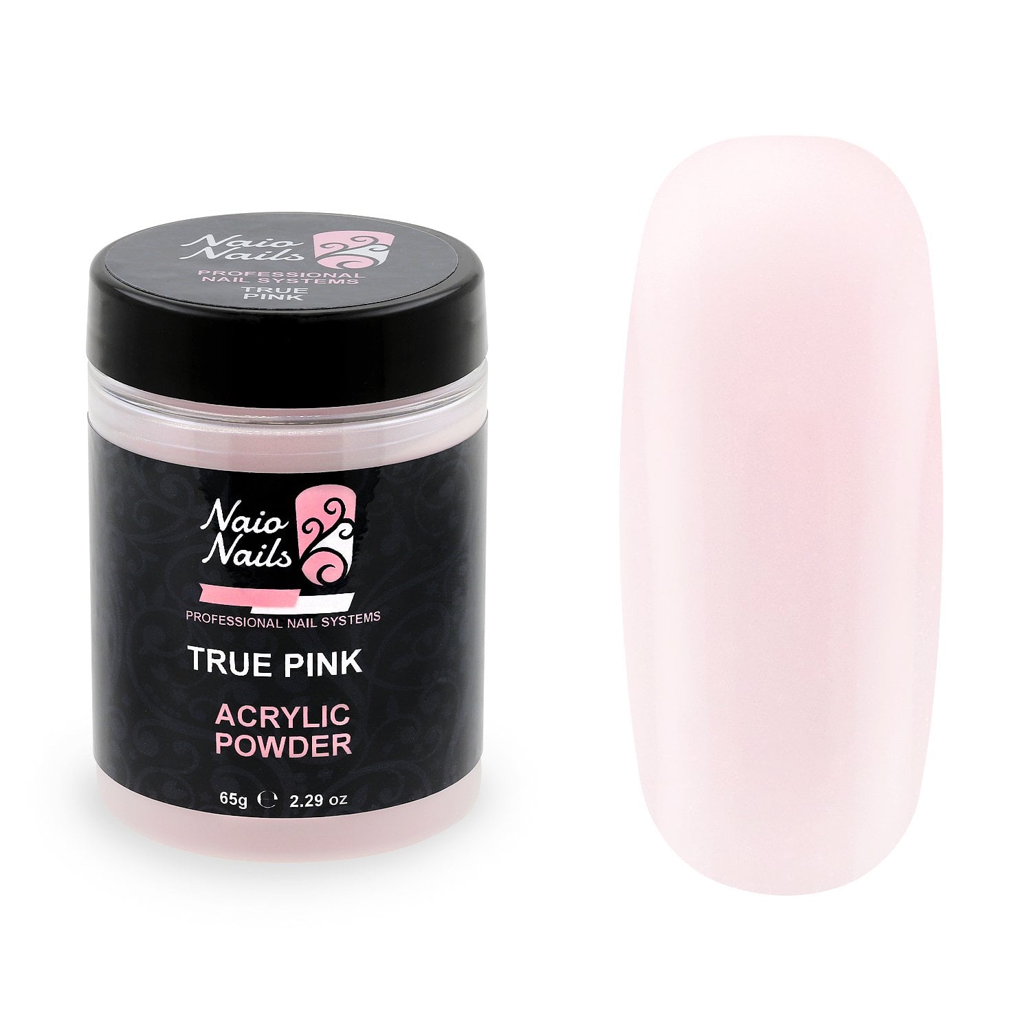 True Pink Transparent Acrylic Powder - 12g - Naio Nails