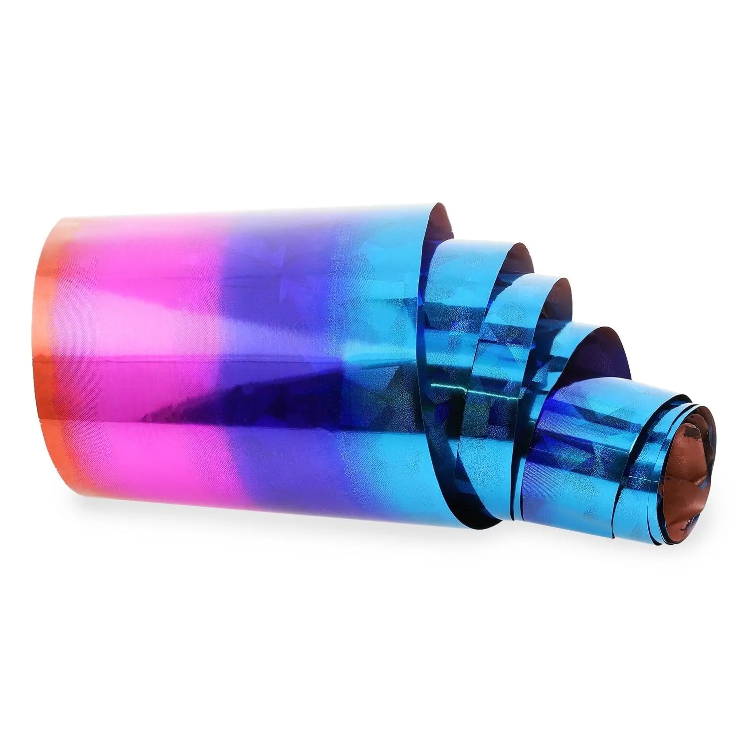 NF-018 Blue Geometric Rainbow - Transfer Foil Strip   Naio Nails