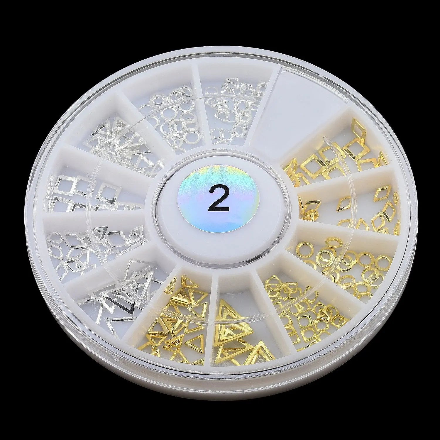 Metallic Nail Art Decals - Gold & Silver Frames   Naio Nails