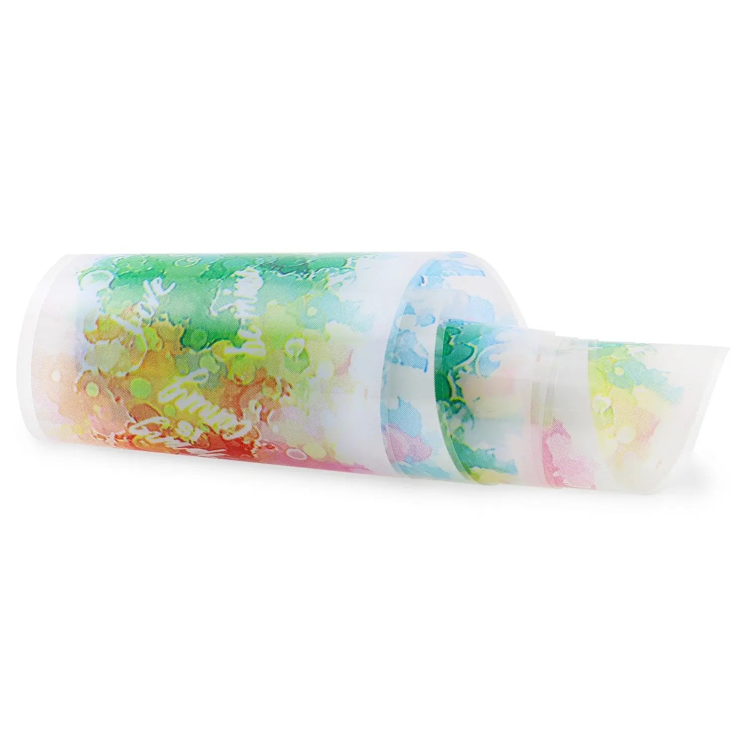 NF-028 Rainbow Slogan - Transfer Foil Strip   Naio Nails