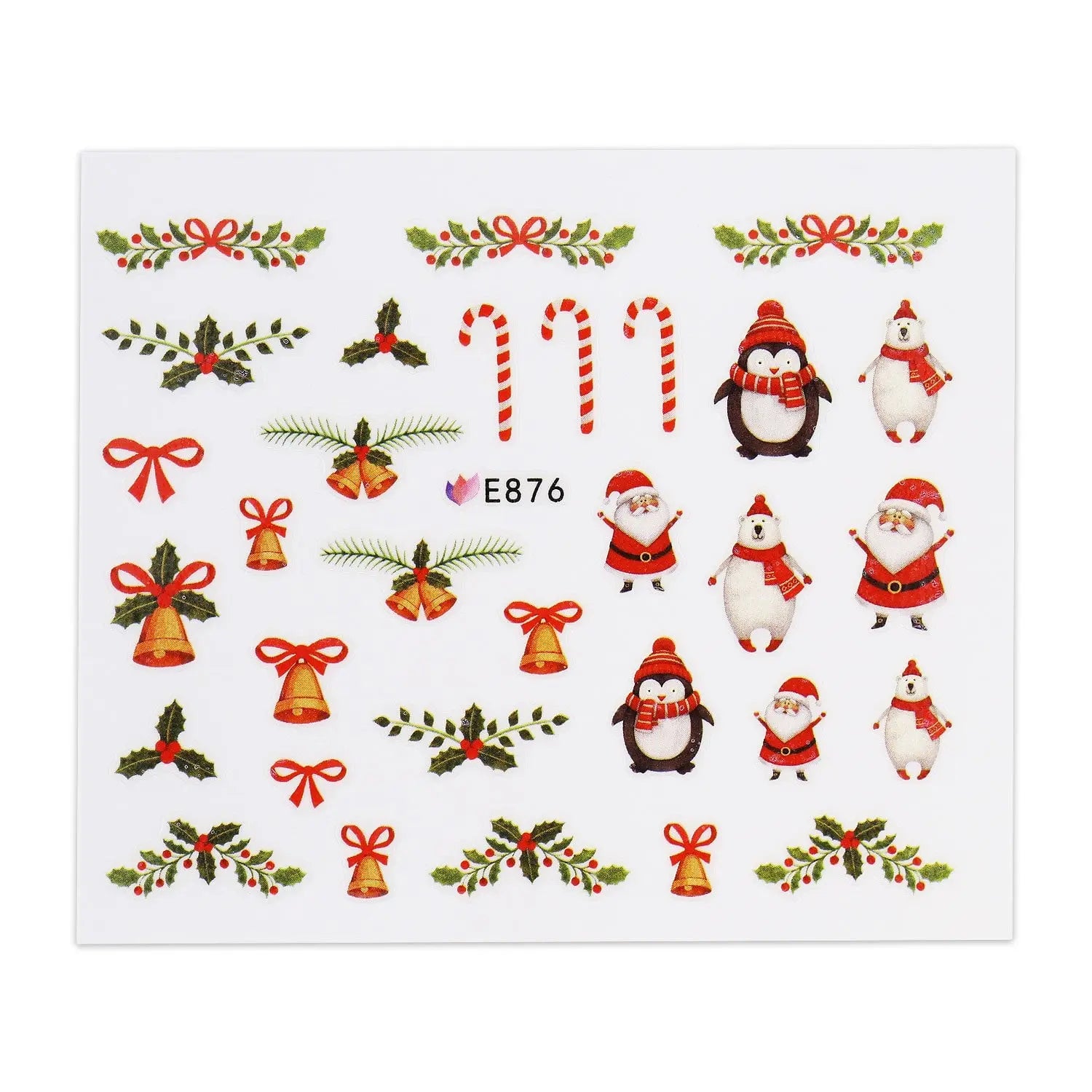 Christmas Sticker - Santa & Decorations   Naio Nails