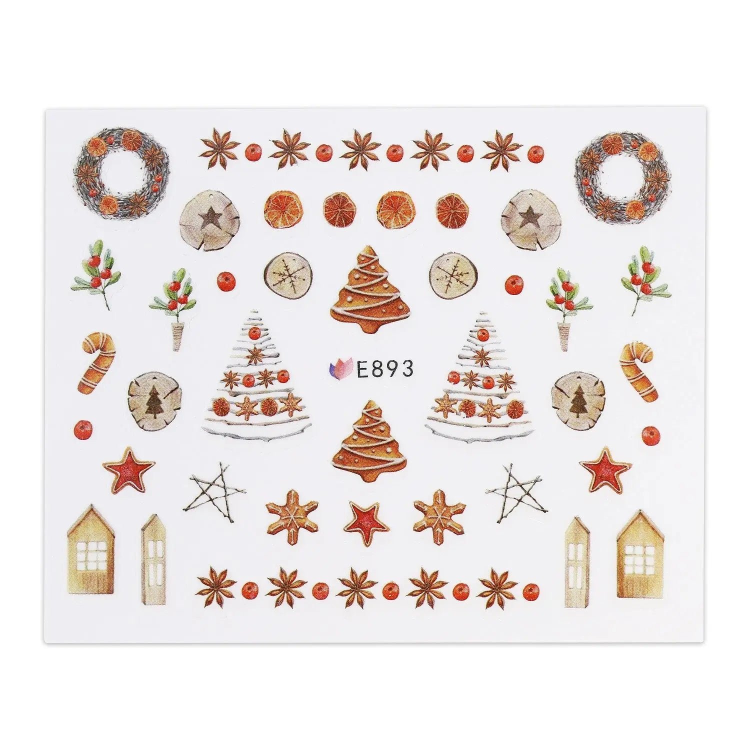 Christmas Sticker - Christmas Cookies   Naio Nails