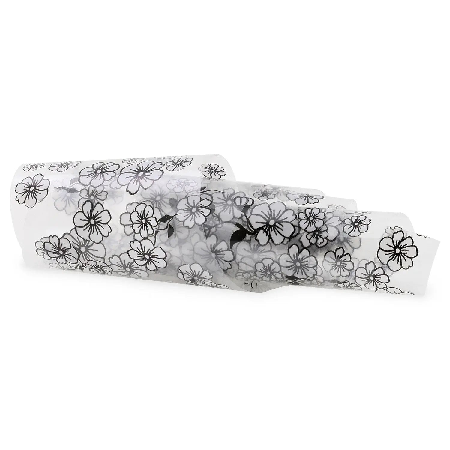 NF-041 White Flower - Transfer Foil Strip   Naio Nails