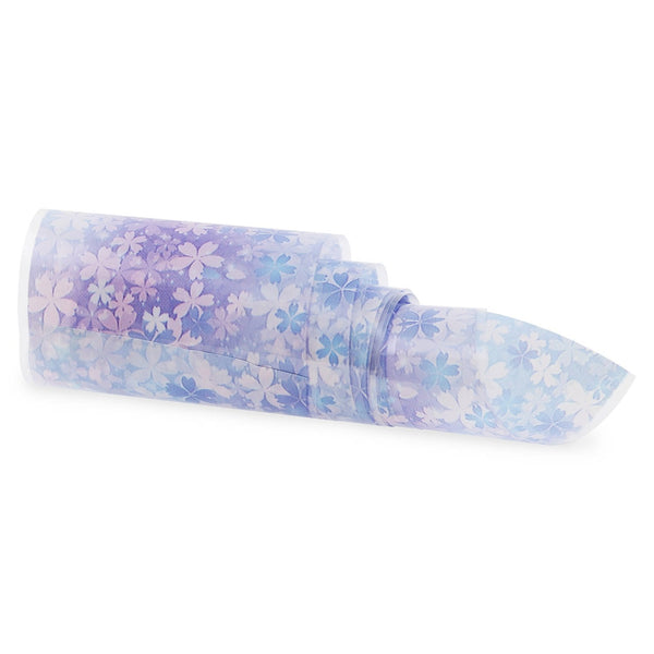 NF-057 Lilac Blue Floral Ombre - Transfer Foil Strip
