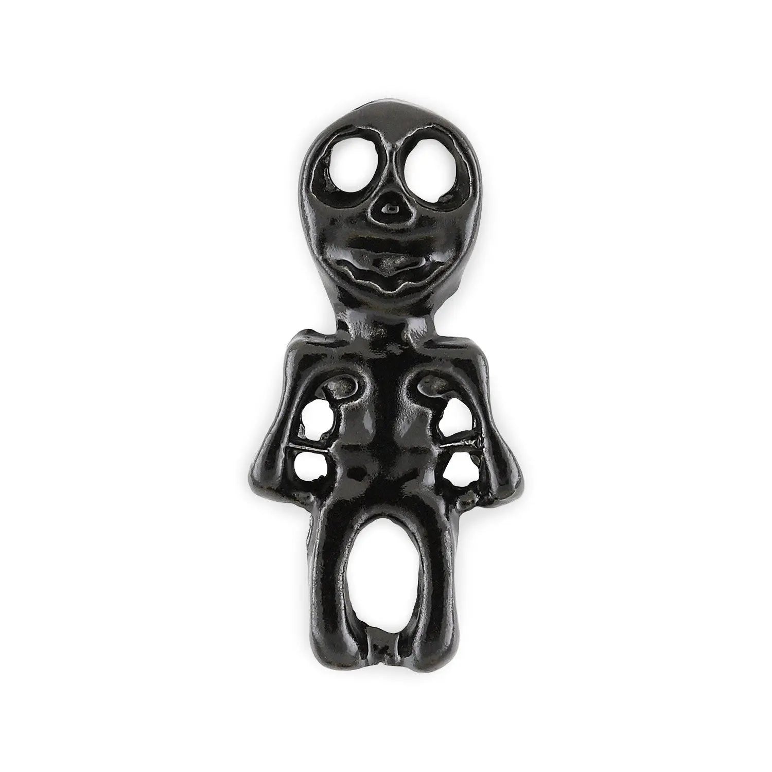 Pot of 4 Black Skeleton Halloween Charms   Naio Nails