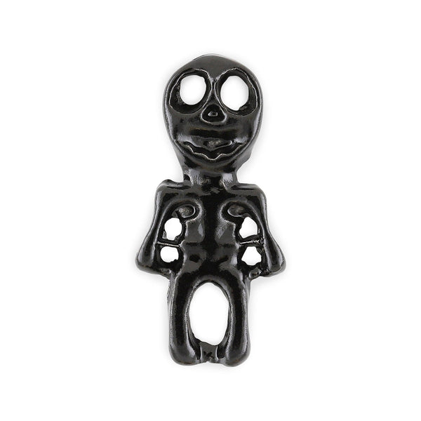 Pot van 4 Zwarte Skelet Halloween Charms