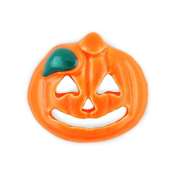 Pot of 4 Carved Pumpkin Jack o'lantern Halloween Charms