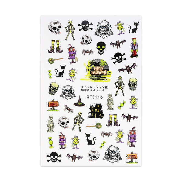 Halloween Stickers - Mummies, Skeletons & Witches