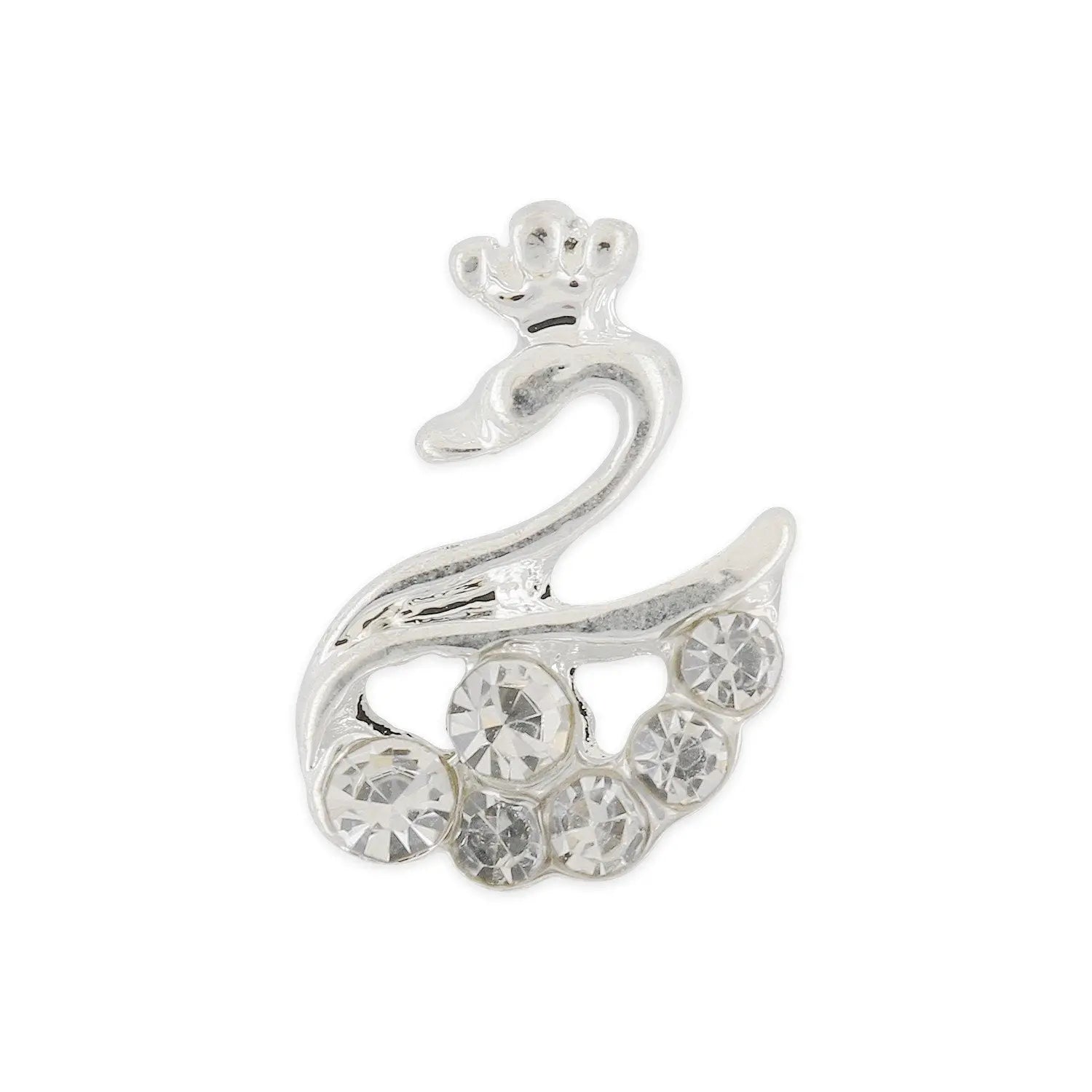 Pot of 10 Charms - Silver Swan   Naio Nails