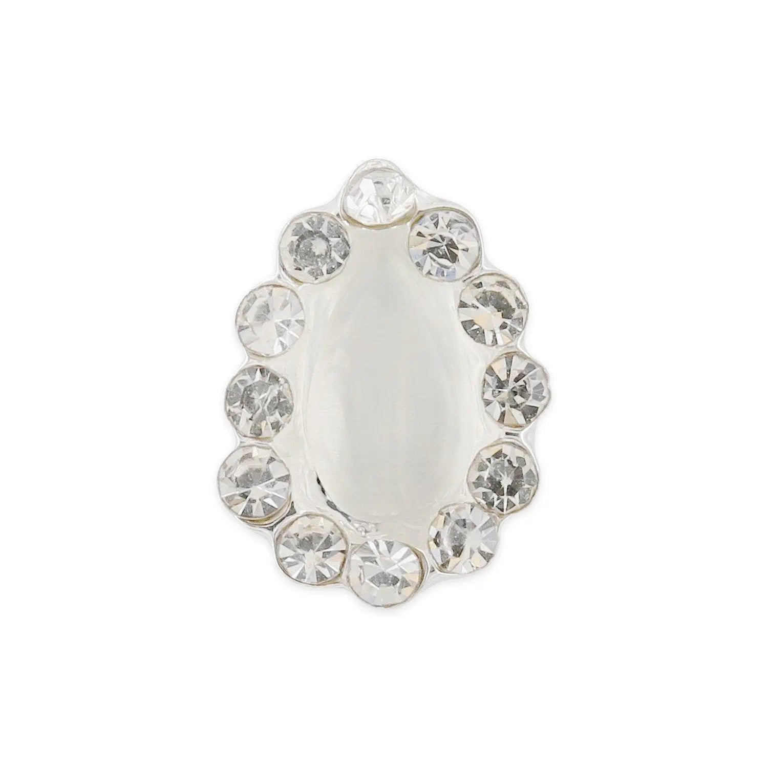 Pot of 10 Charms - Pearly Teardrop   Naio Nails