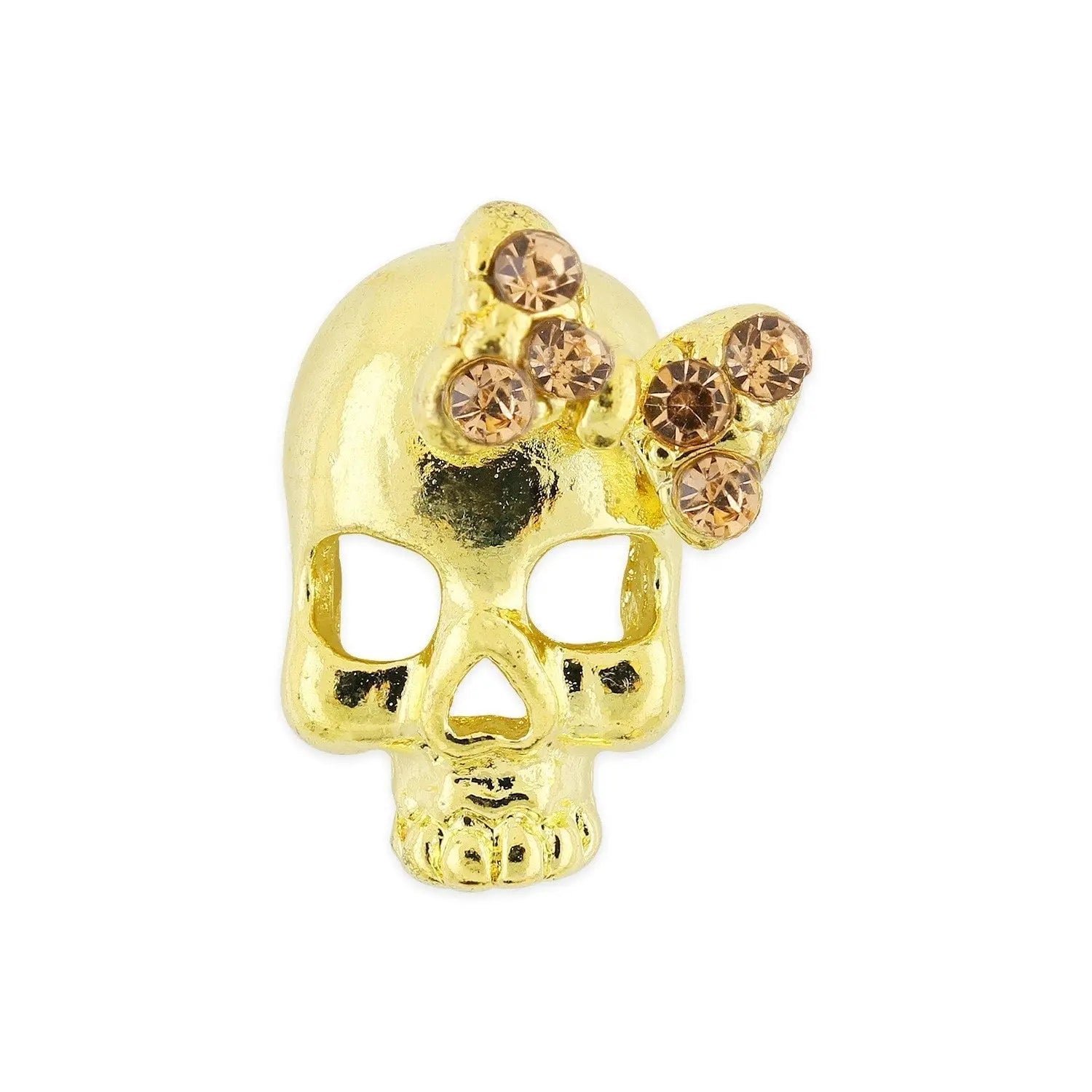 Pot of 10 Charms - Gold Skull   Naio Nails