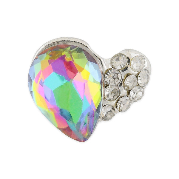 Pot van 10 Charms - Multi-kleur Hart