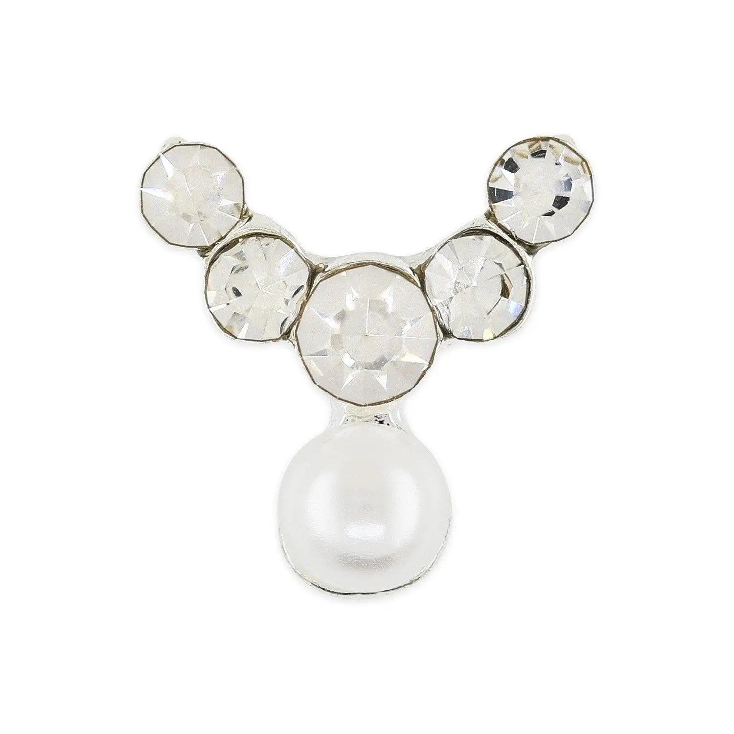 Pot of 10 Charms - Pearl Wishbone   Naio Nails