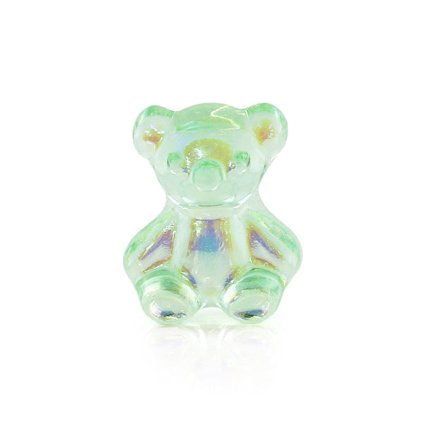 Pot van 5 Charms - Groene Teddybeer