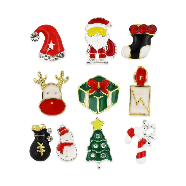 Pot van 10 Charms - Kerst Assortiment - 002