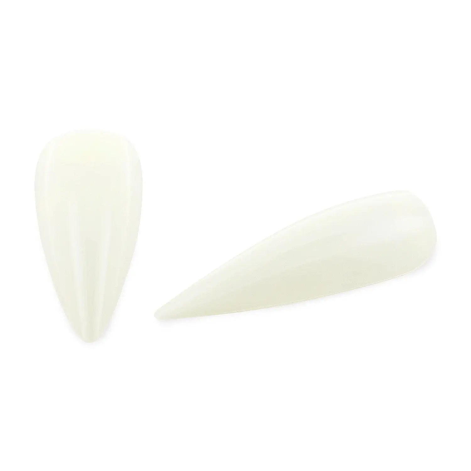 Full Cover Long Stiletto - Natural Nail Tips - 360 Tips   Naio Nails