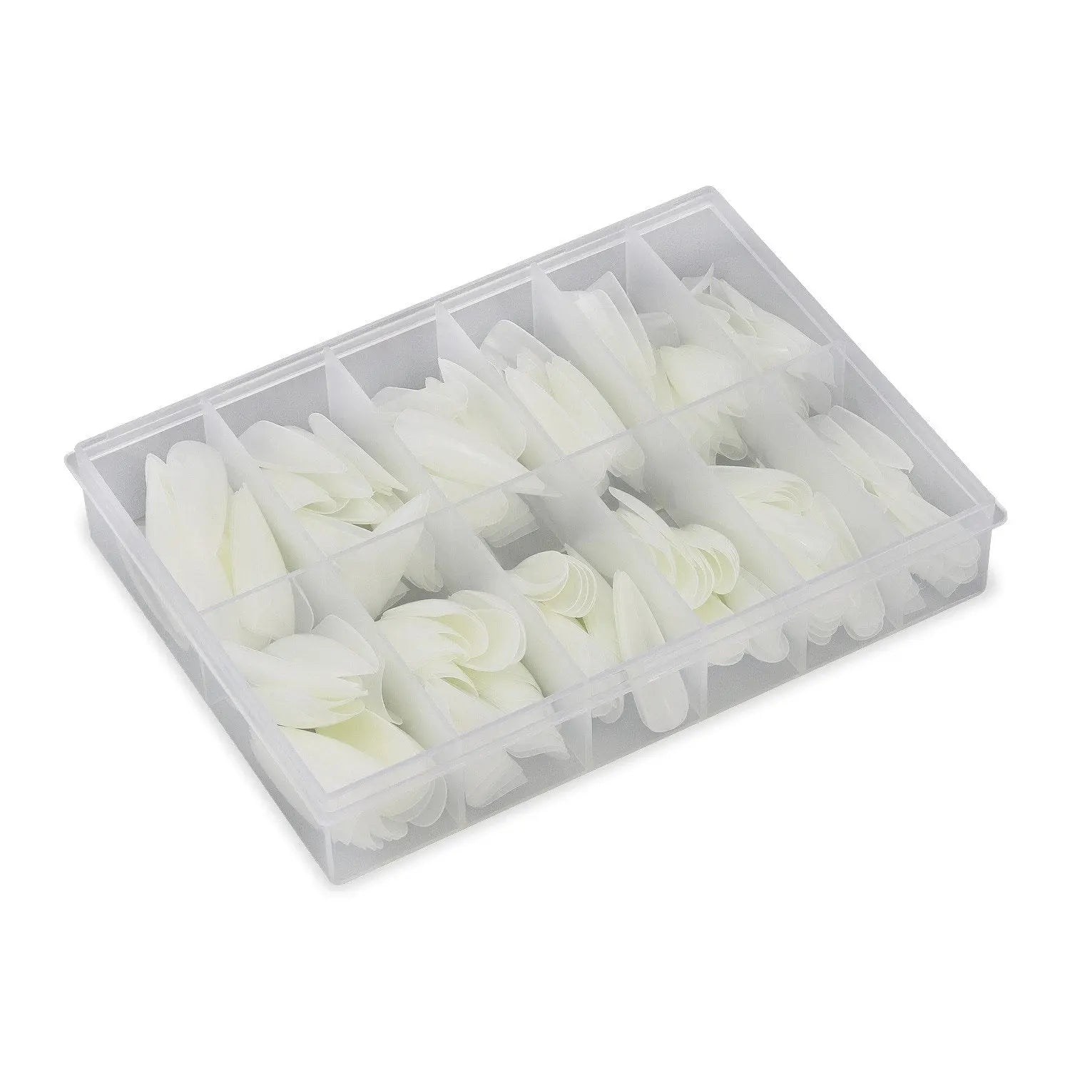 Full Cover Long Stiletto - Natural Nail Tips - 360 Tips   Naio Nails