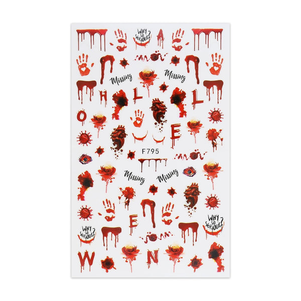 Halloween Stickers - Wounds and Handprints