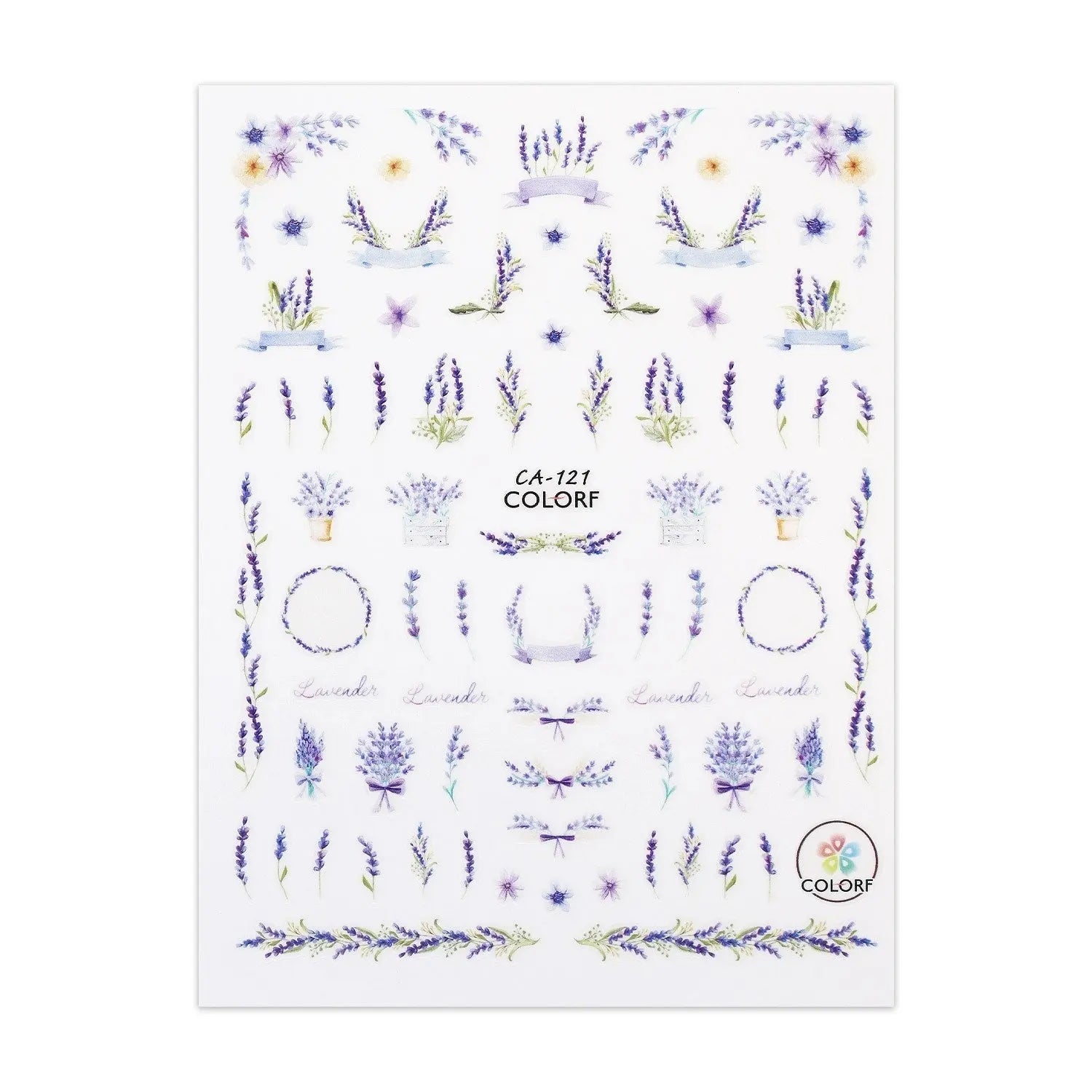 Sticker Sheet - Lavender   Naio Nails