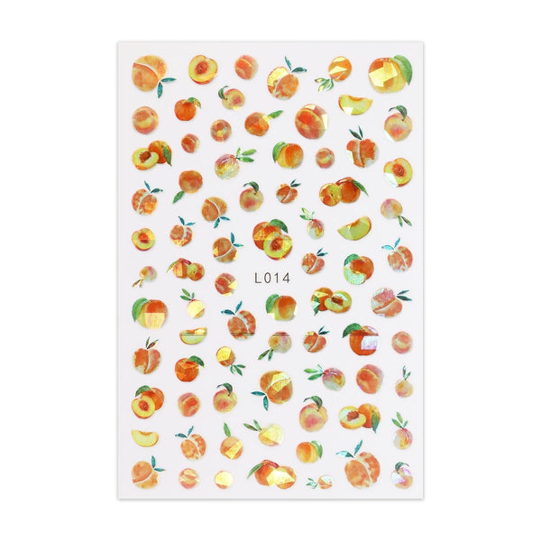 Metallic Sticker Sheet - Peaches