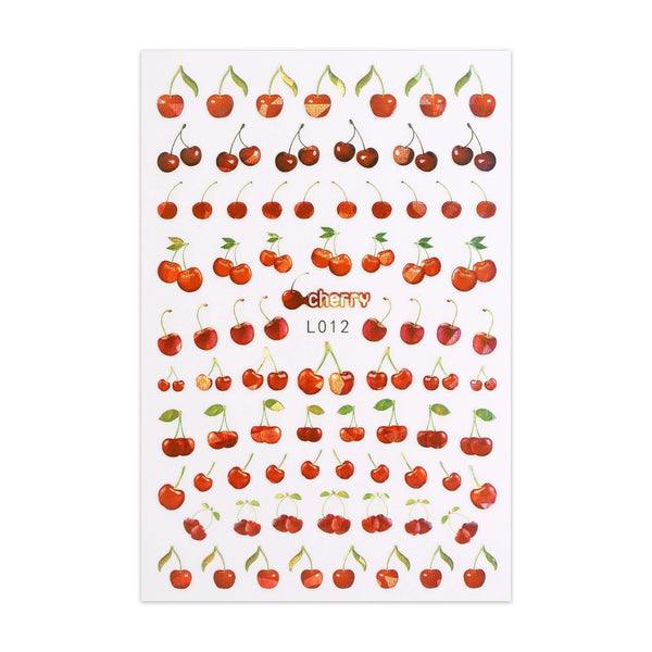 Metallic Sticker Sheet - Cherries