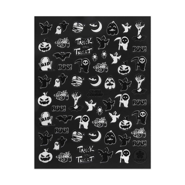 Glow in the Dark Halloween Stickers - Cutesy Designs
