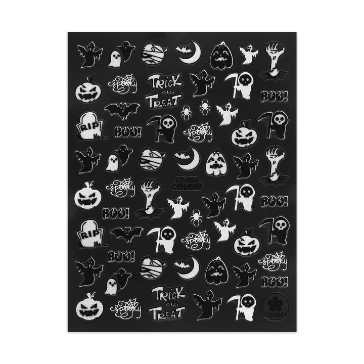 Glow in the Dark Halloween Stickers - Cutesy Designs