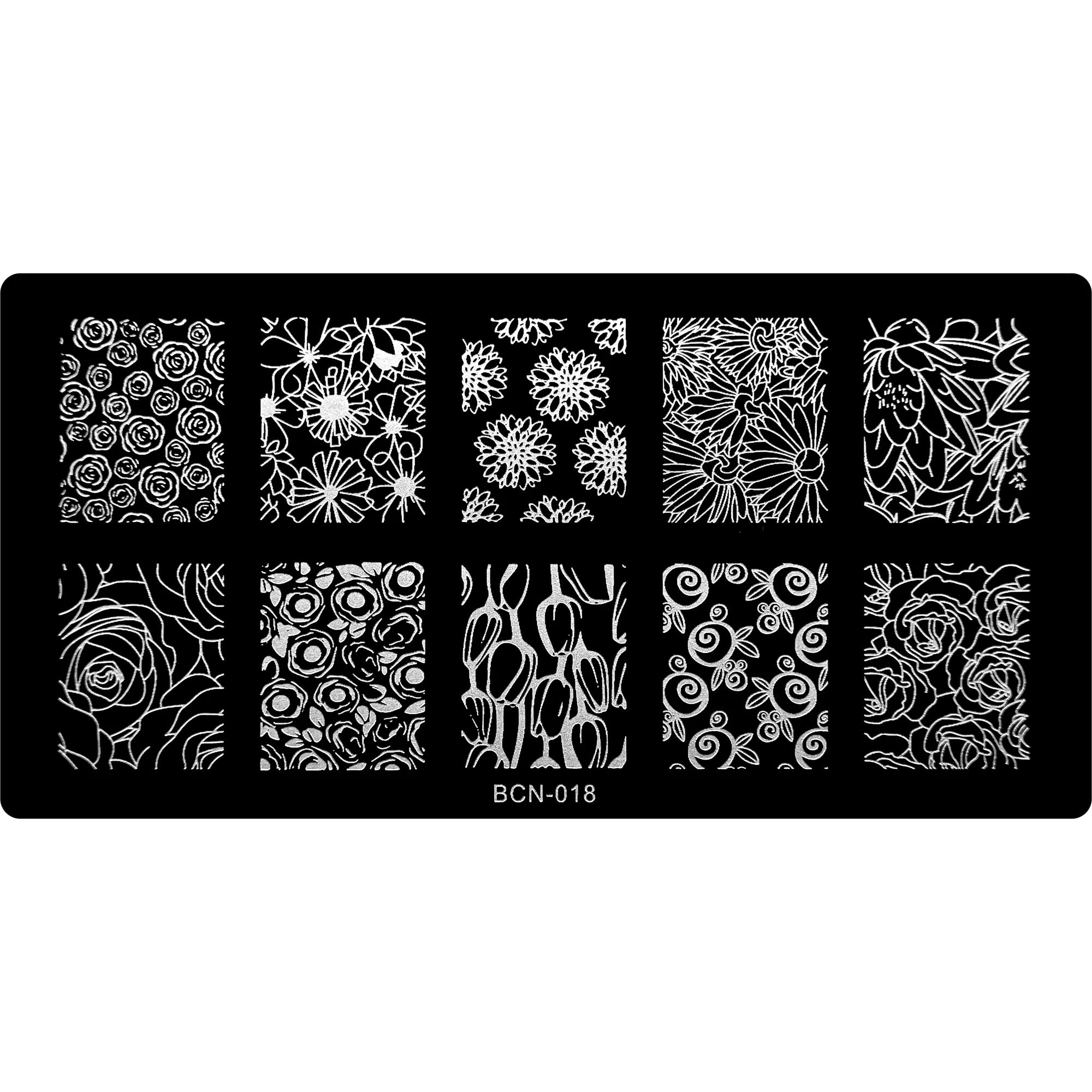 Stamping Plate - BCN-018   Naio Nails