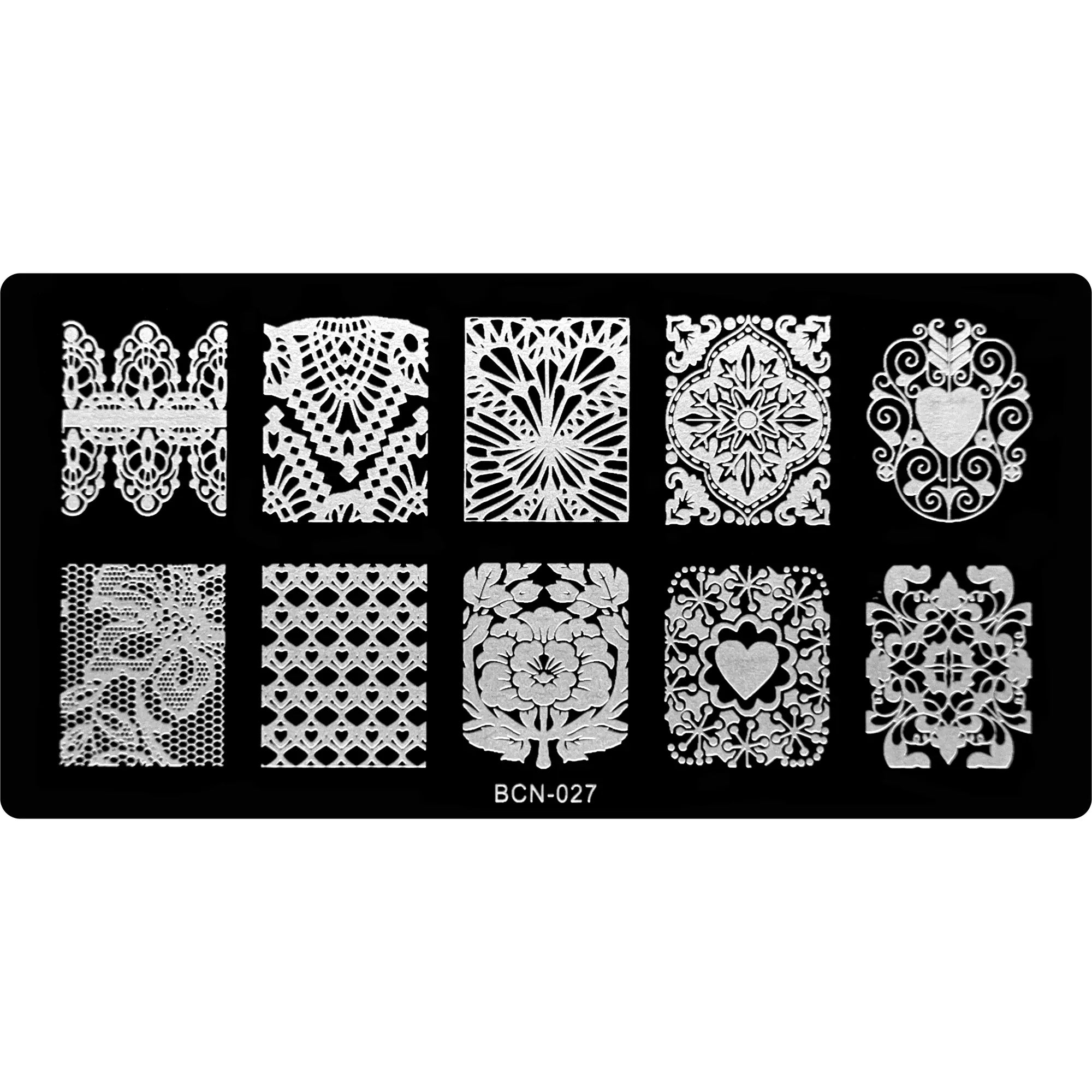 Stamping Plate - BCN-027   Naio Nails