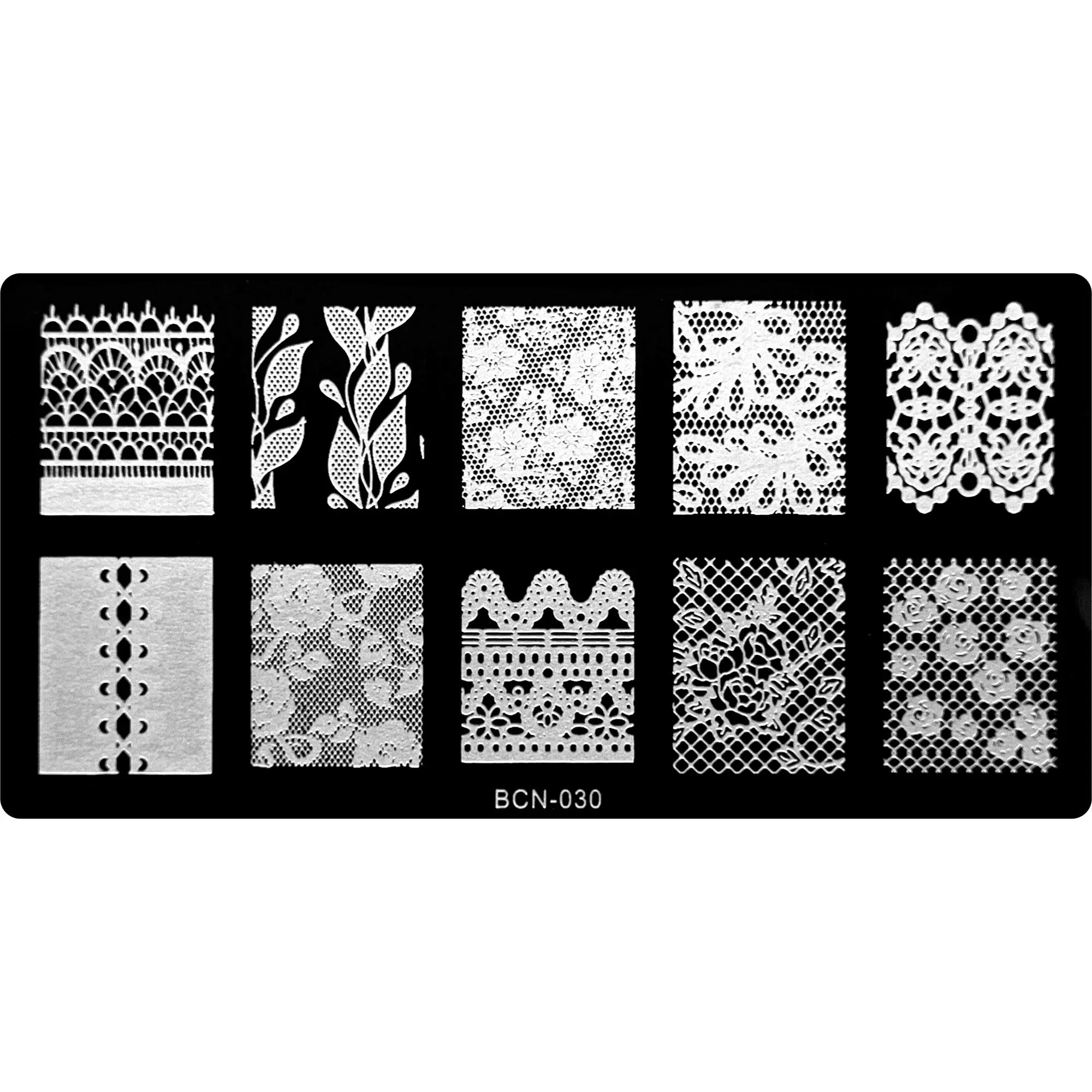 Stamping Plate - BCN-030   Naio Nails