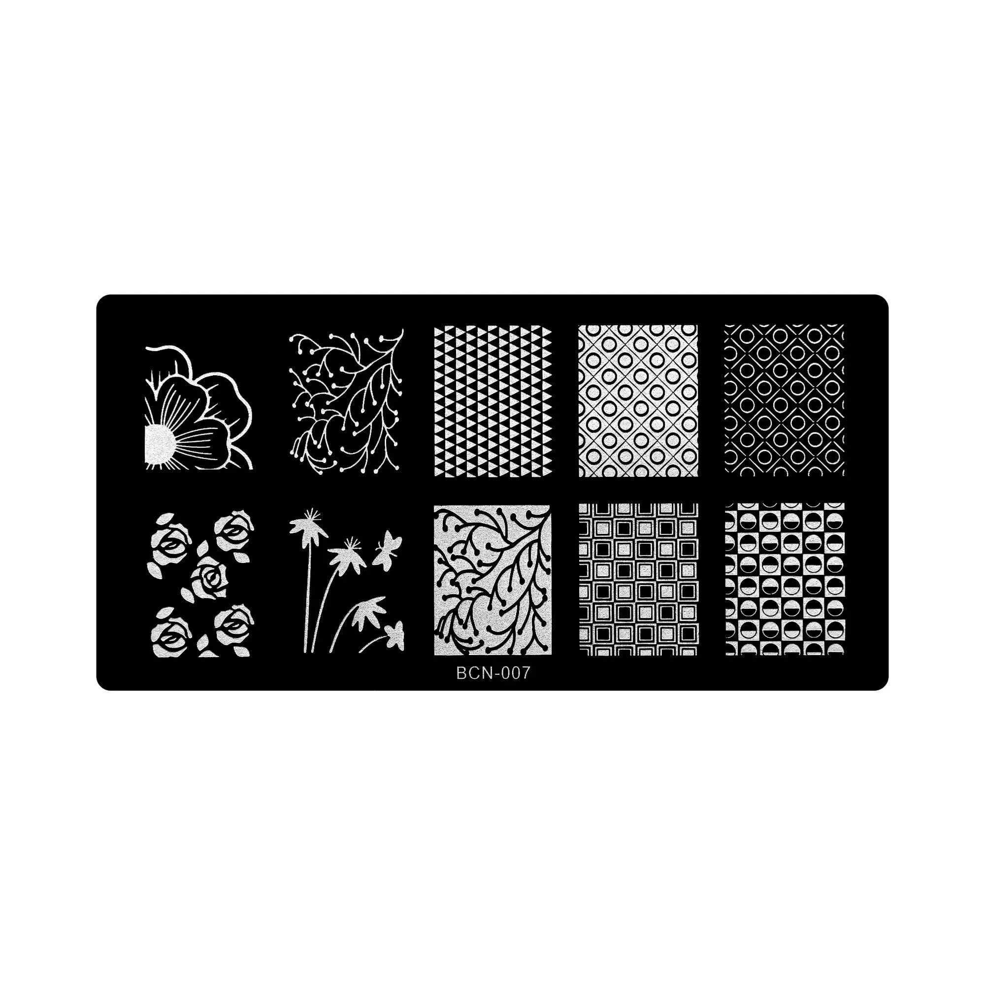 Stamping Plate - BCN-007   Naio Nails