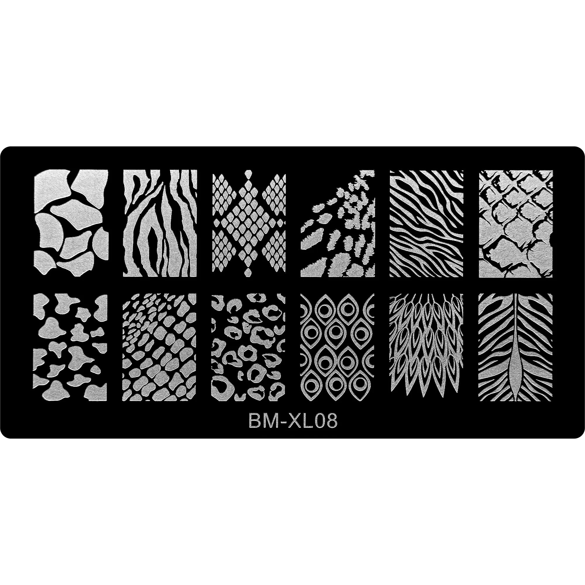 Stamping Plate - BM-XL08   Naio Nails