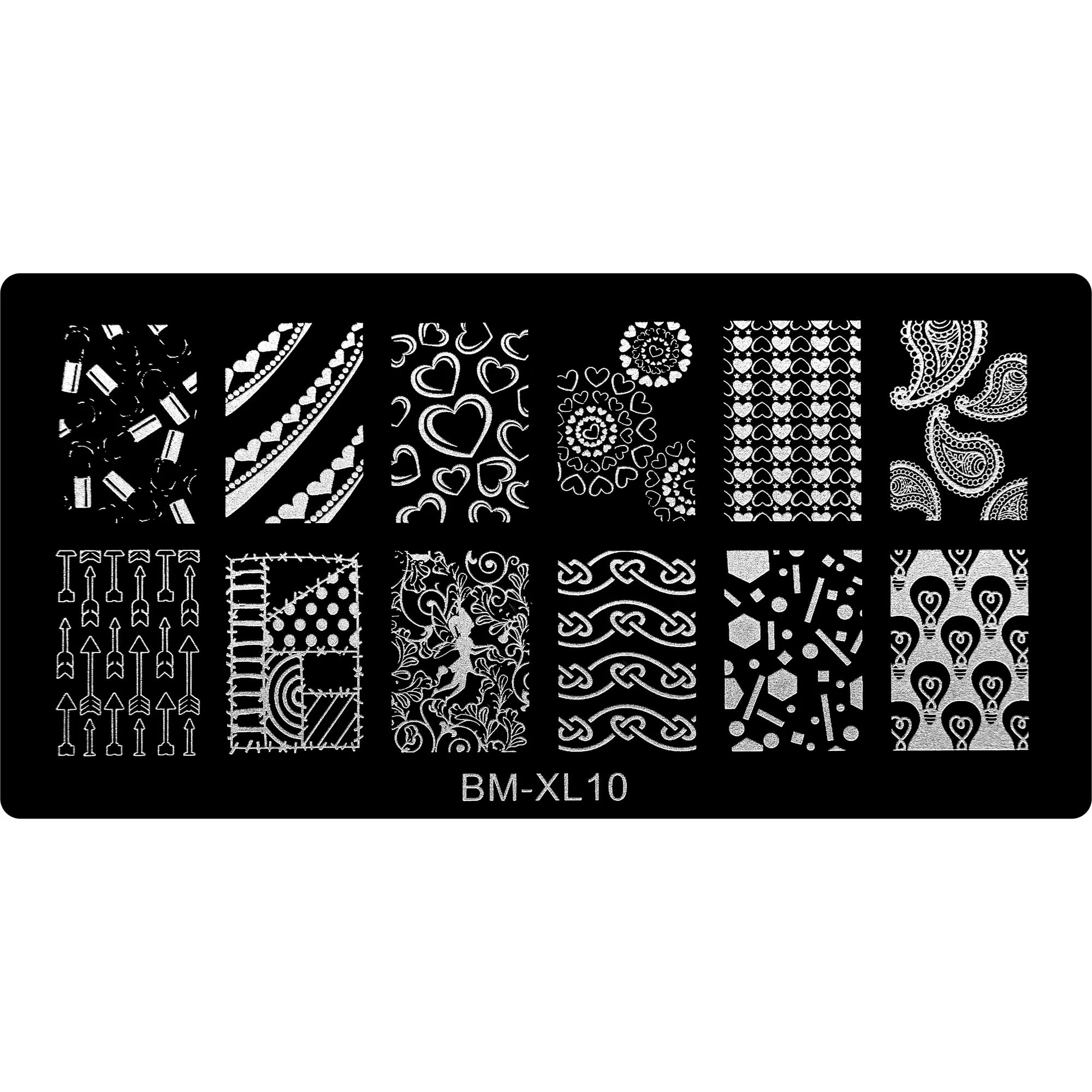 Stamping Plate - BM-XL10   Naio Nails