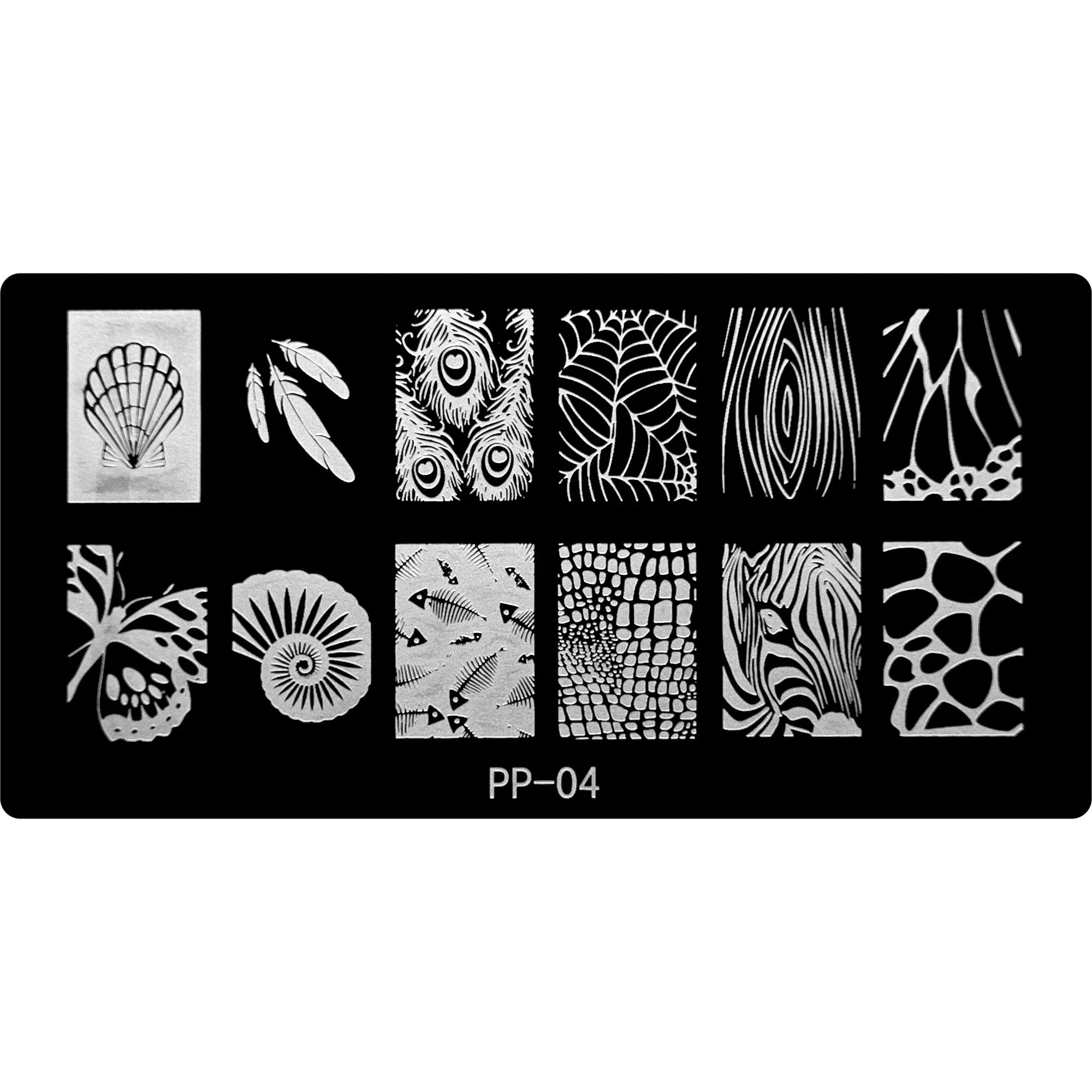 Stamping Plate - PP-004   Naio Nails