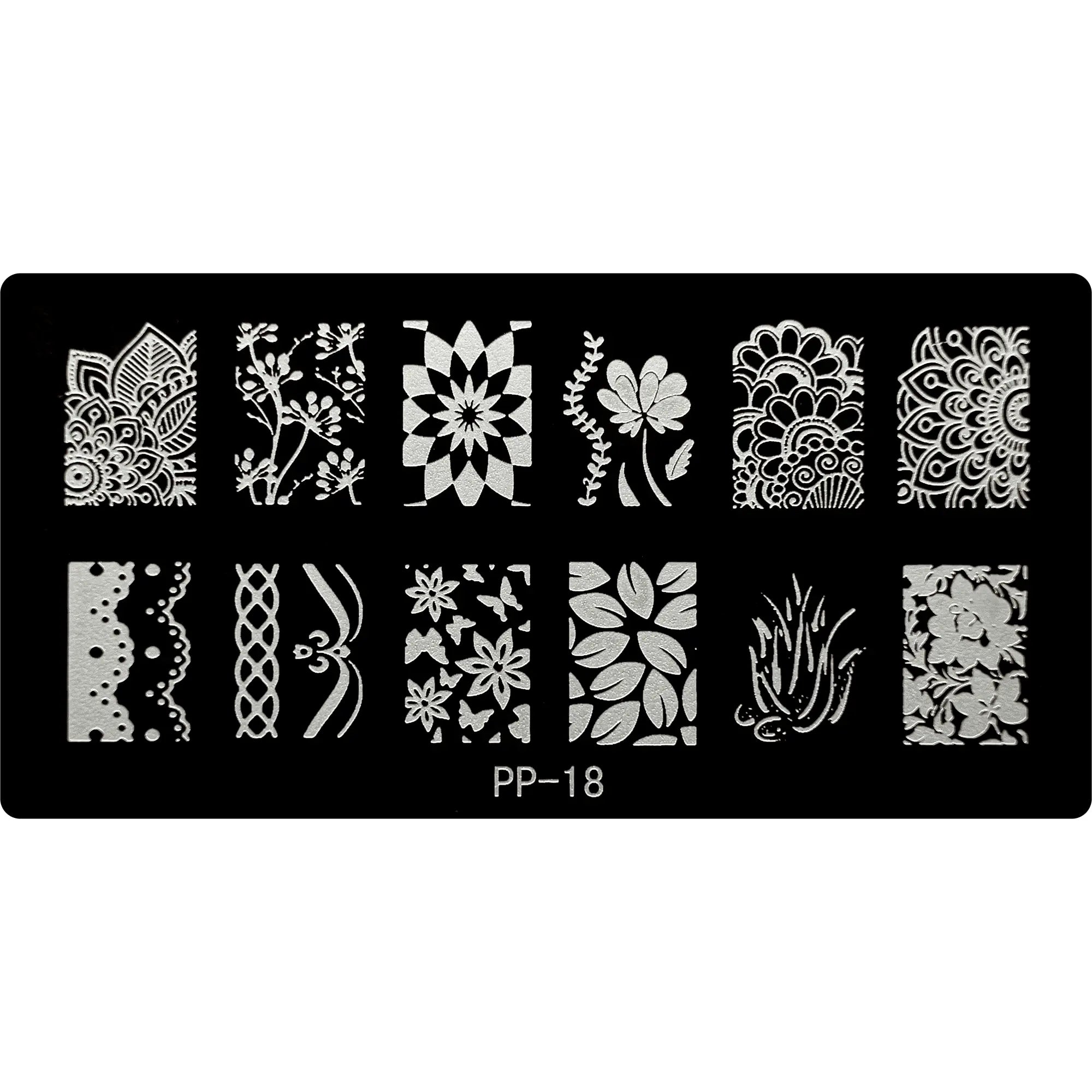 Stamping Plate - PP-018   Naio Nails