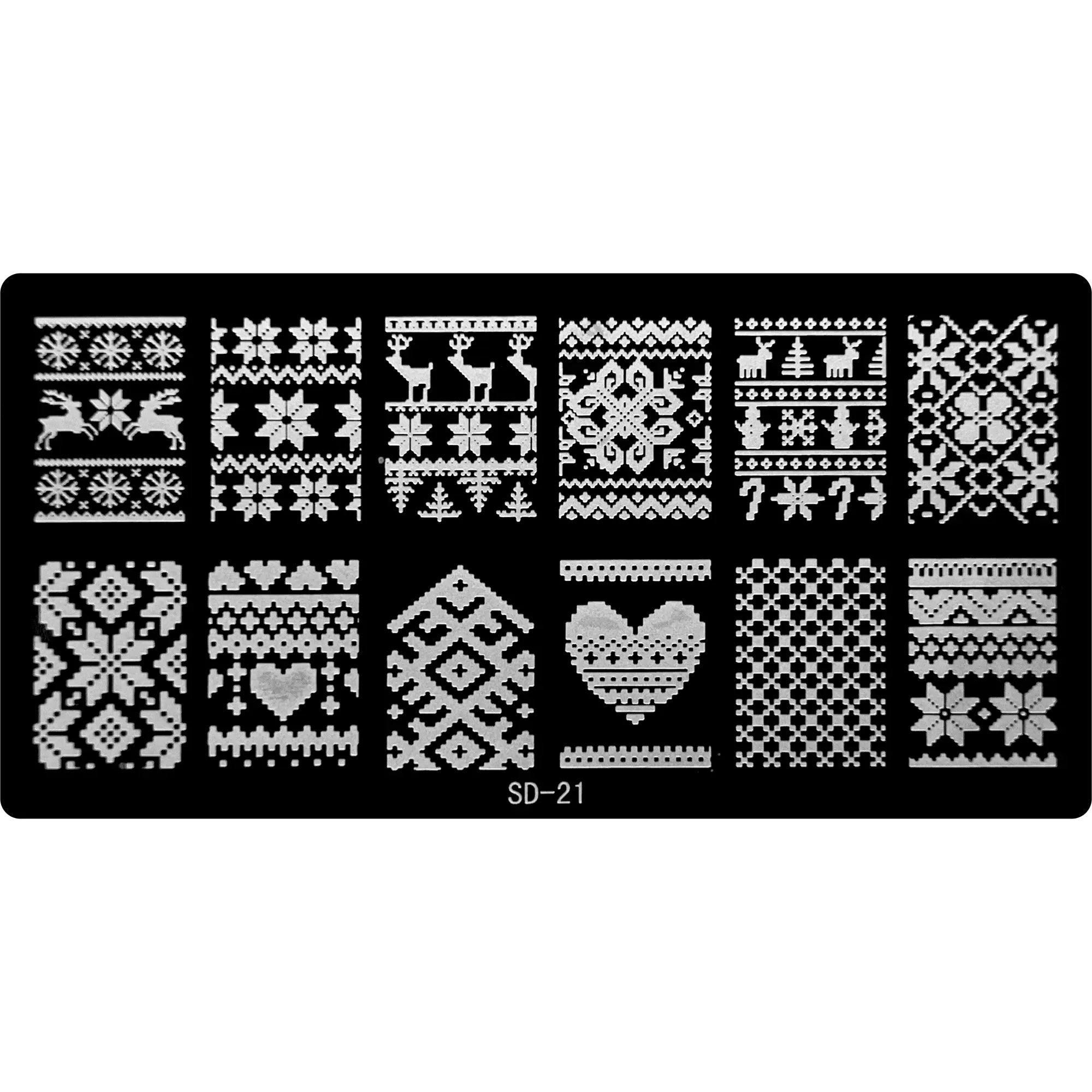 Stamping Plate - SD-021   Naio Nails