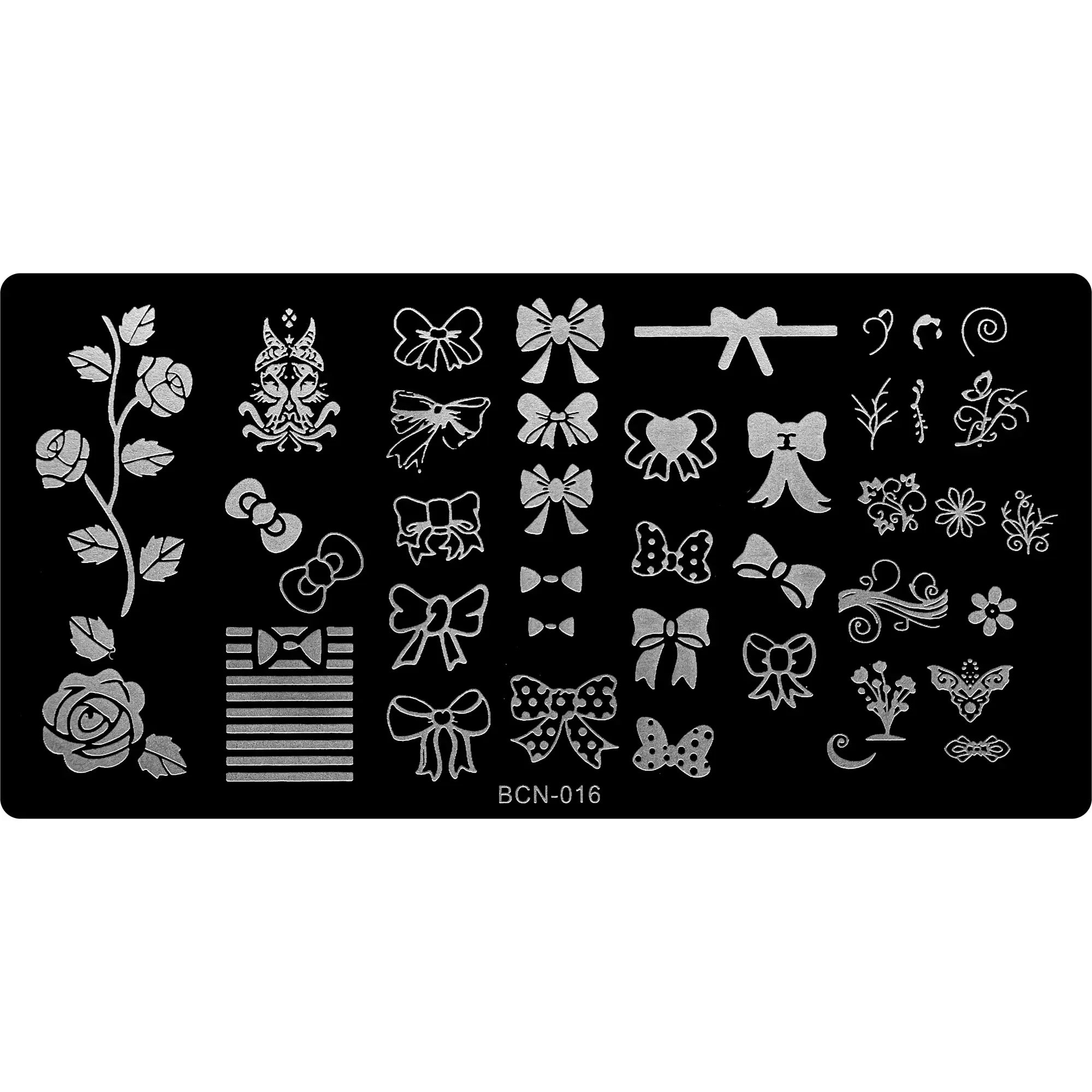 Stamping Plate - BCN-016   Naio Nails