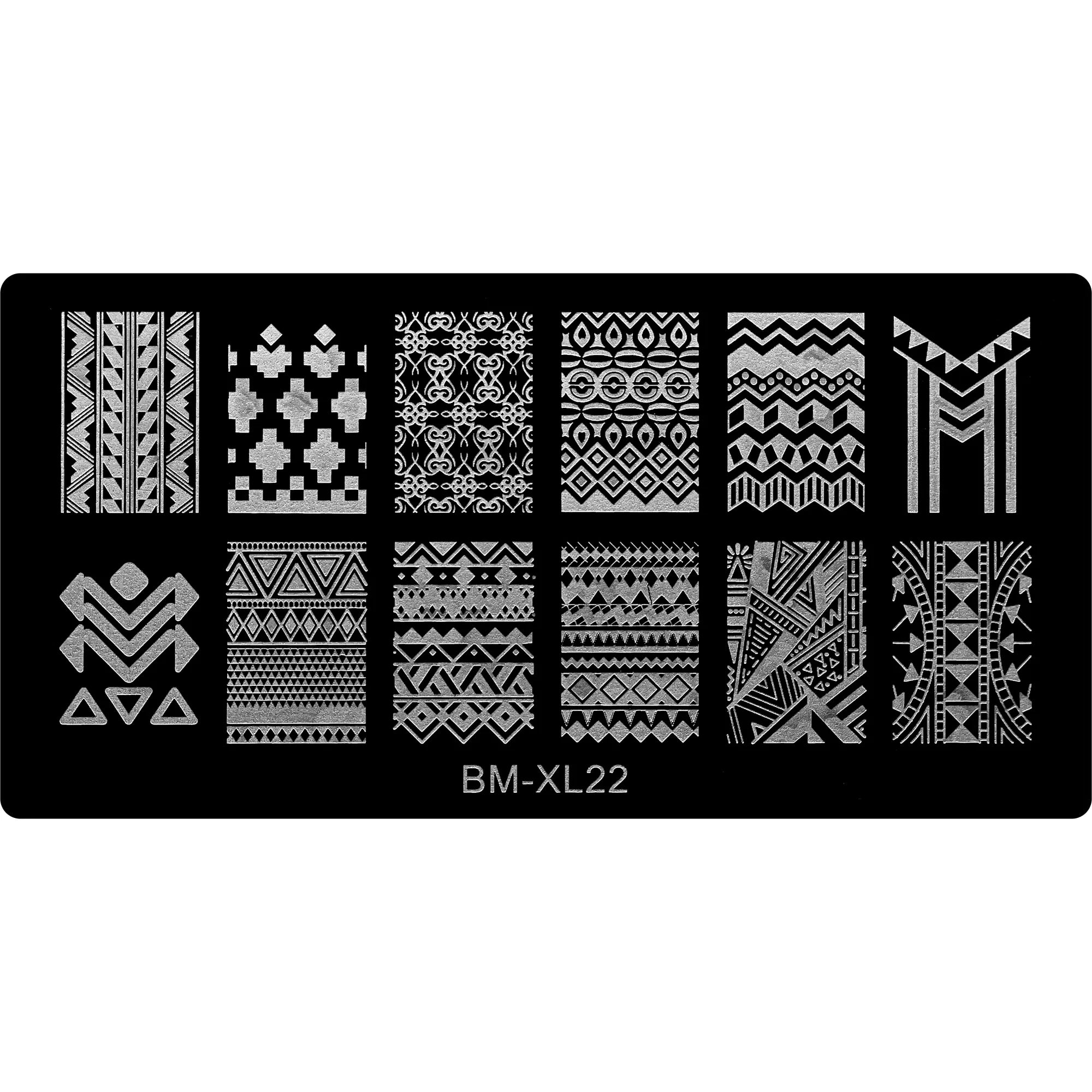 Stamping Plate - BM-XL22   Naio Nails