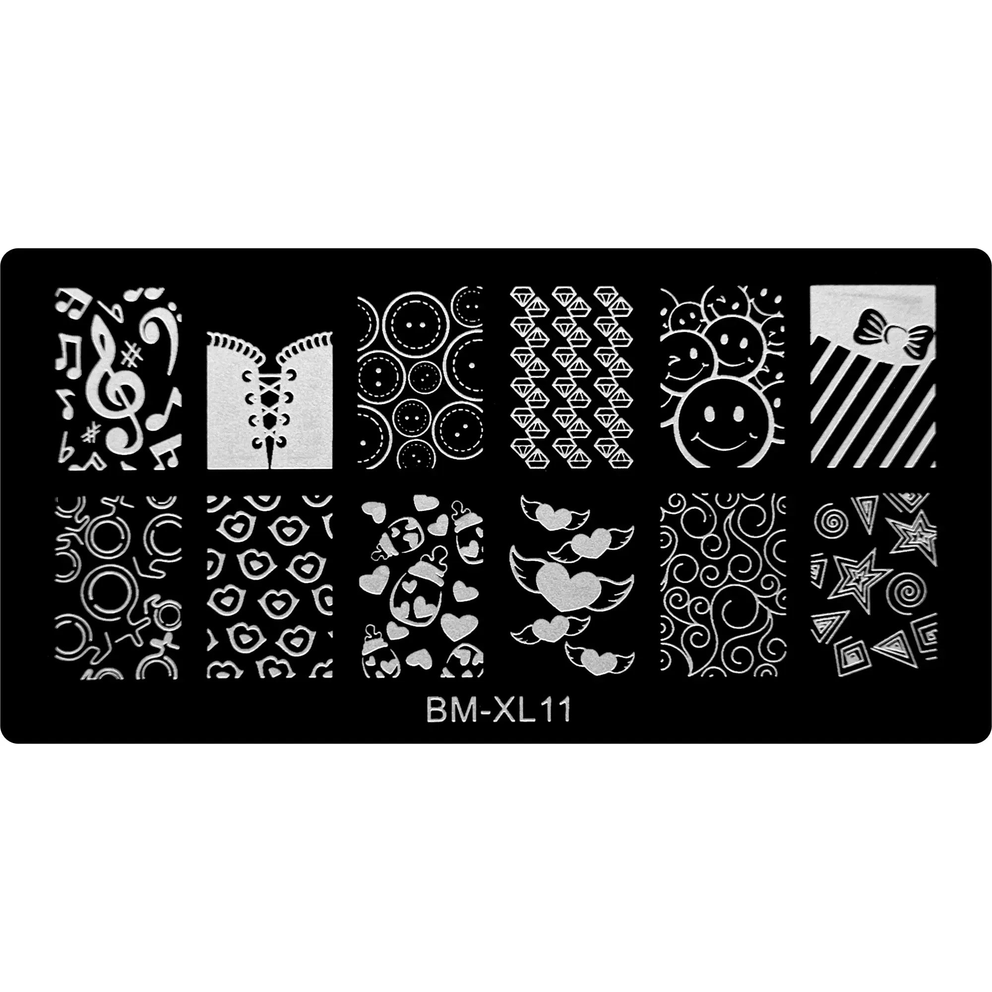 Stamping Plate - BM-XL11   Naio Nails