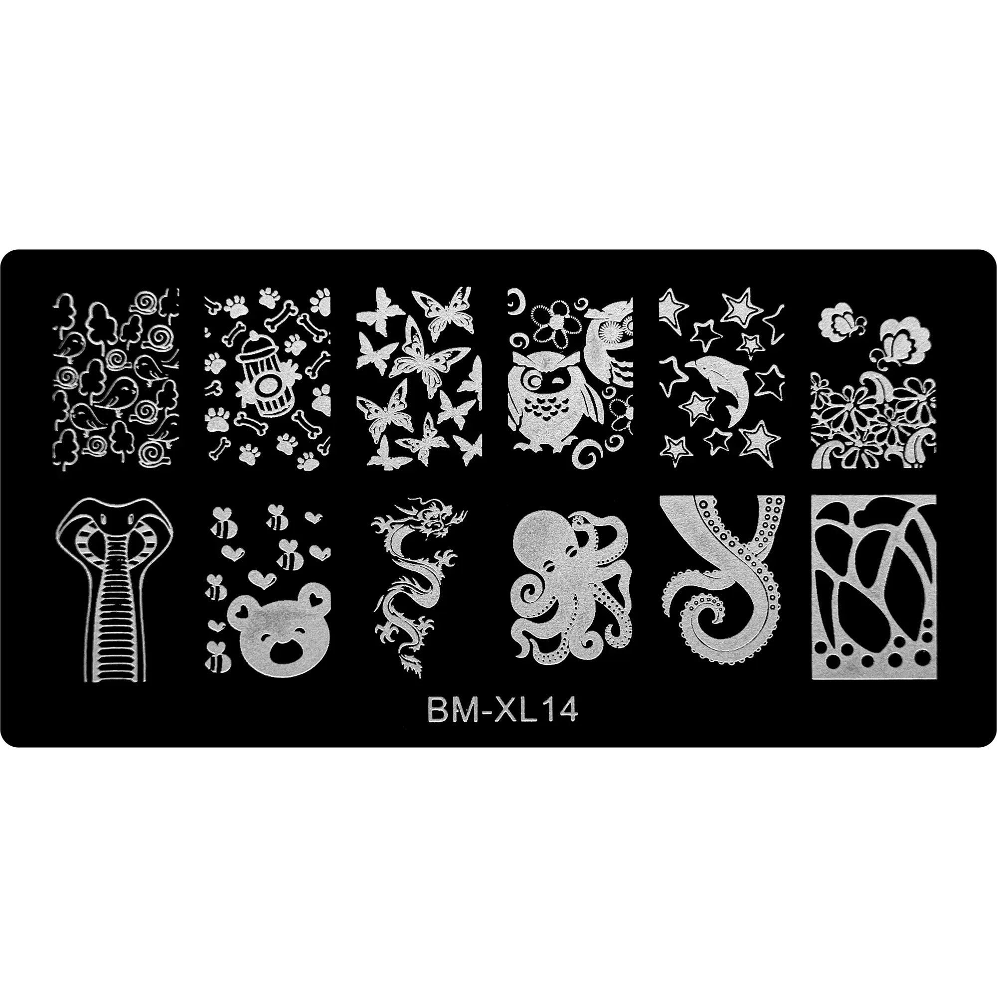 Stamping Plate - BM-XL14   Naio Nails
