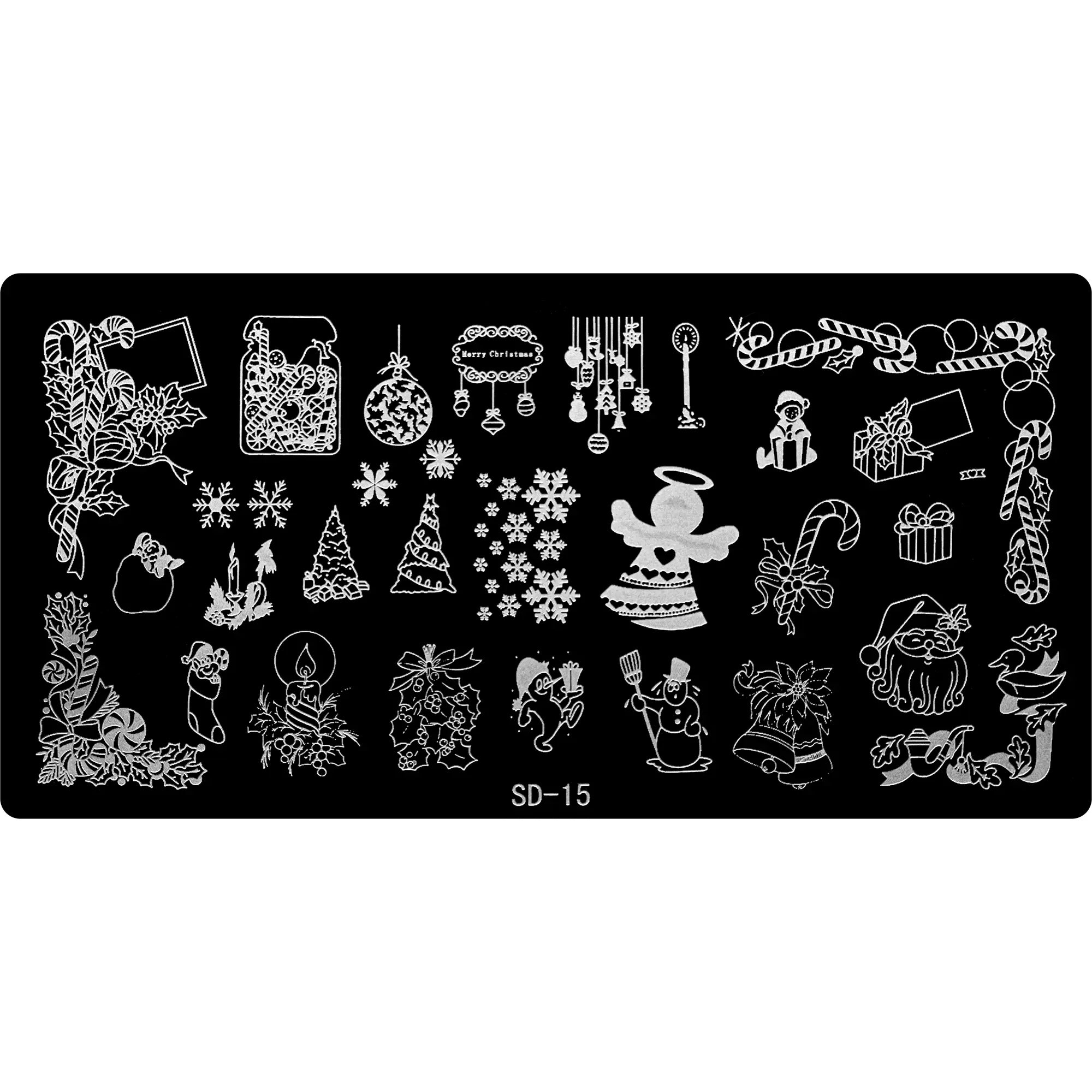Stamping Plate - SD-015   Naio Nails