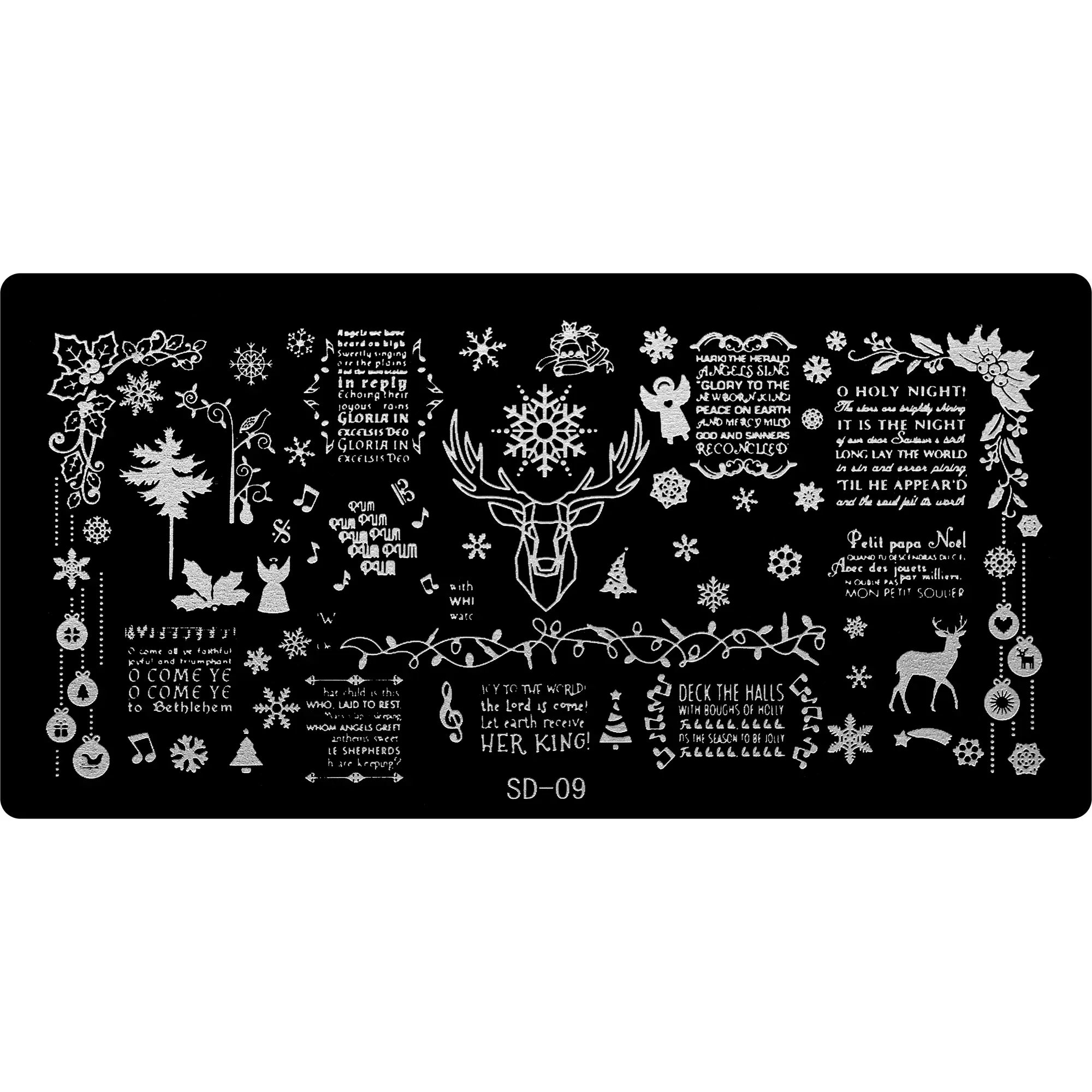 Stamping Plate - SD-009   Naio Nails