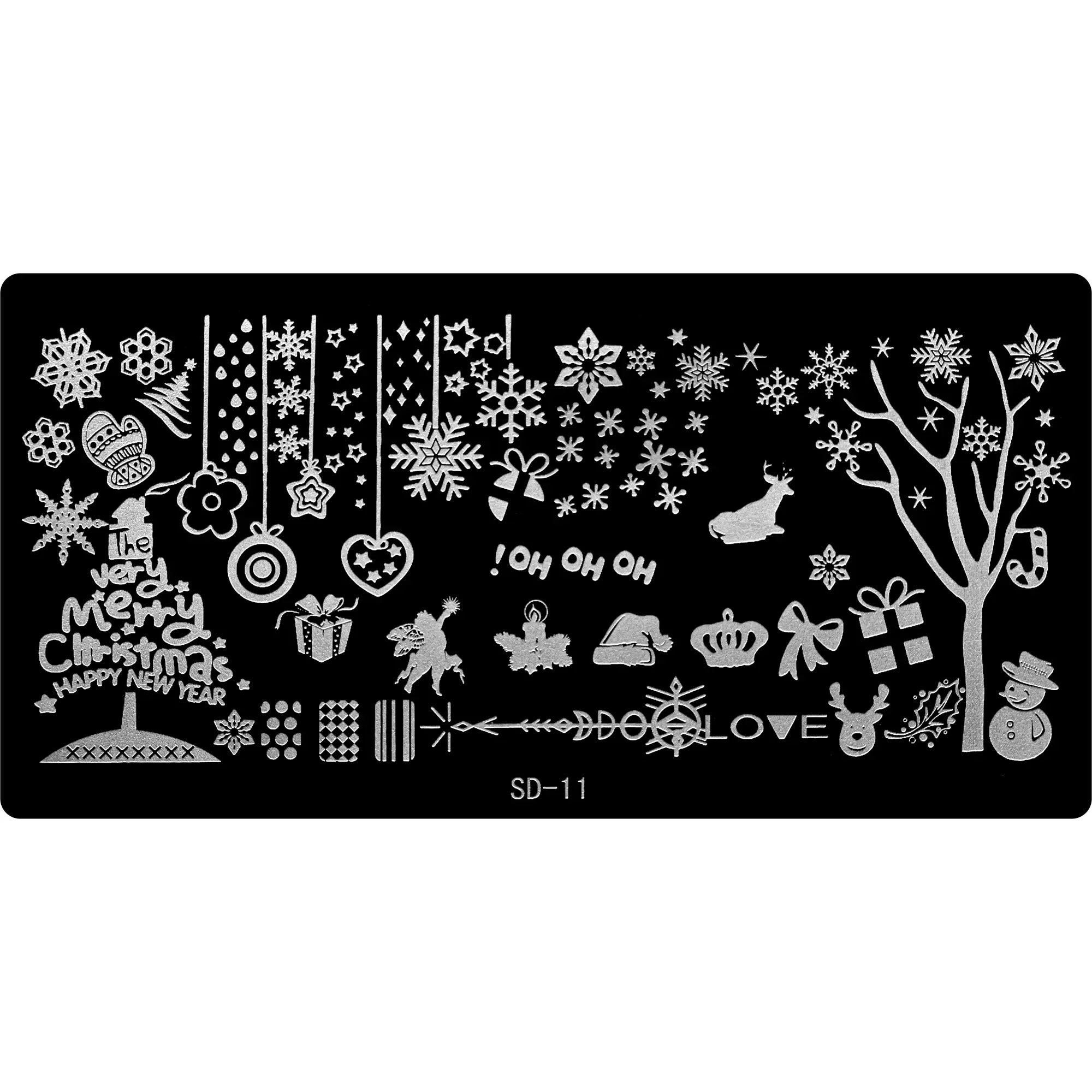 Stamping Plate - SD-011   Naio Nails
