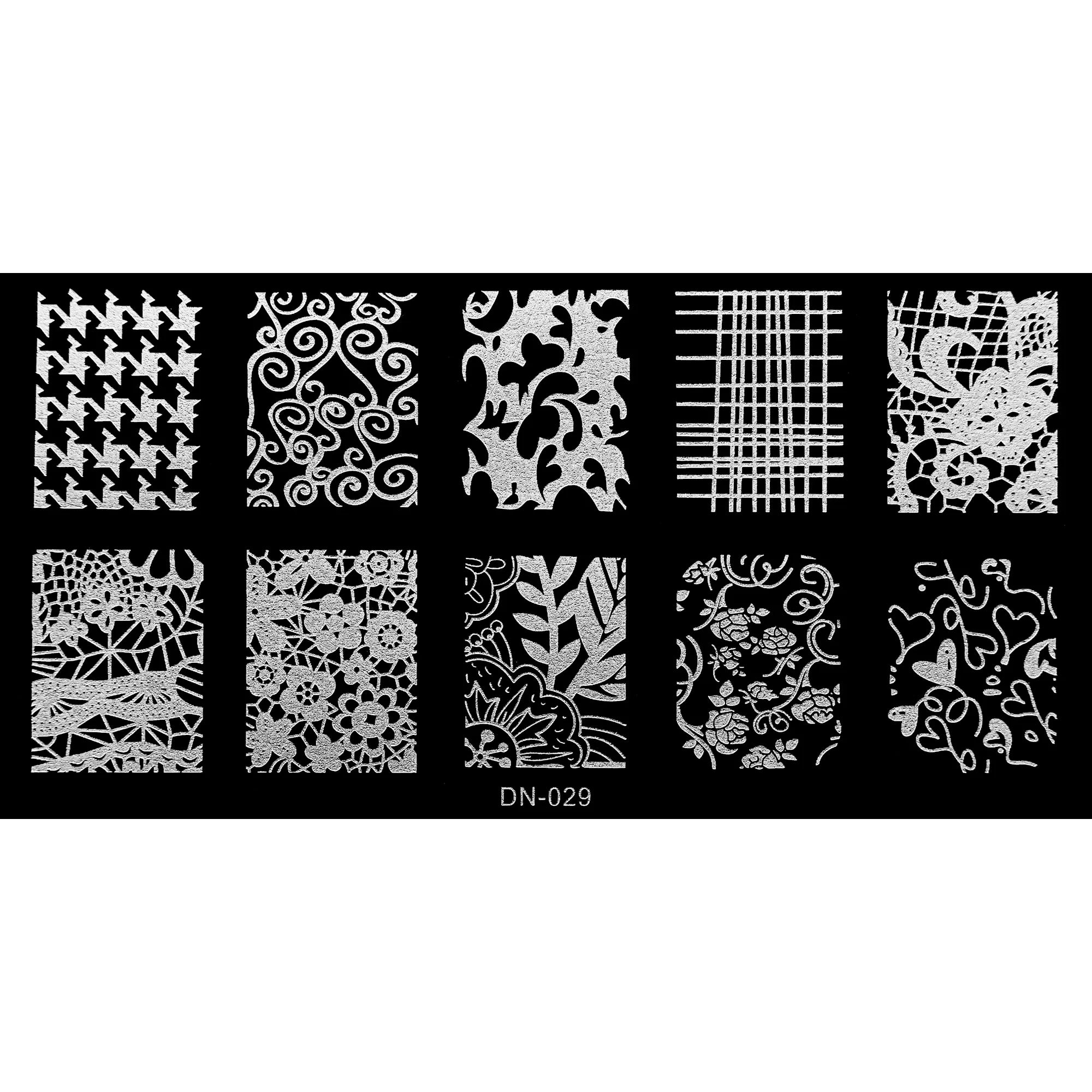 Stamping Plate - DN-029   Naio Nails