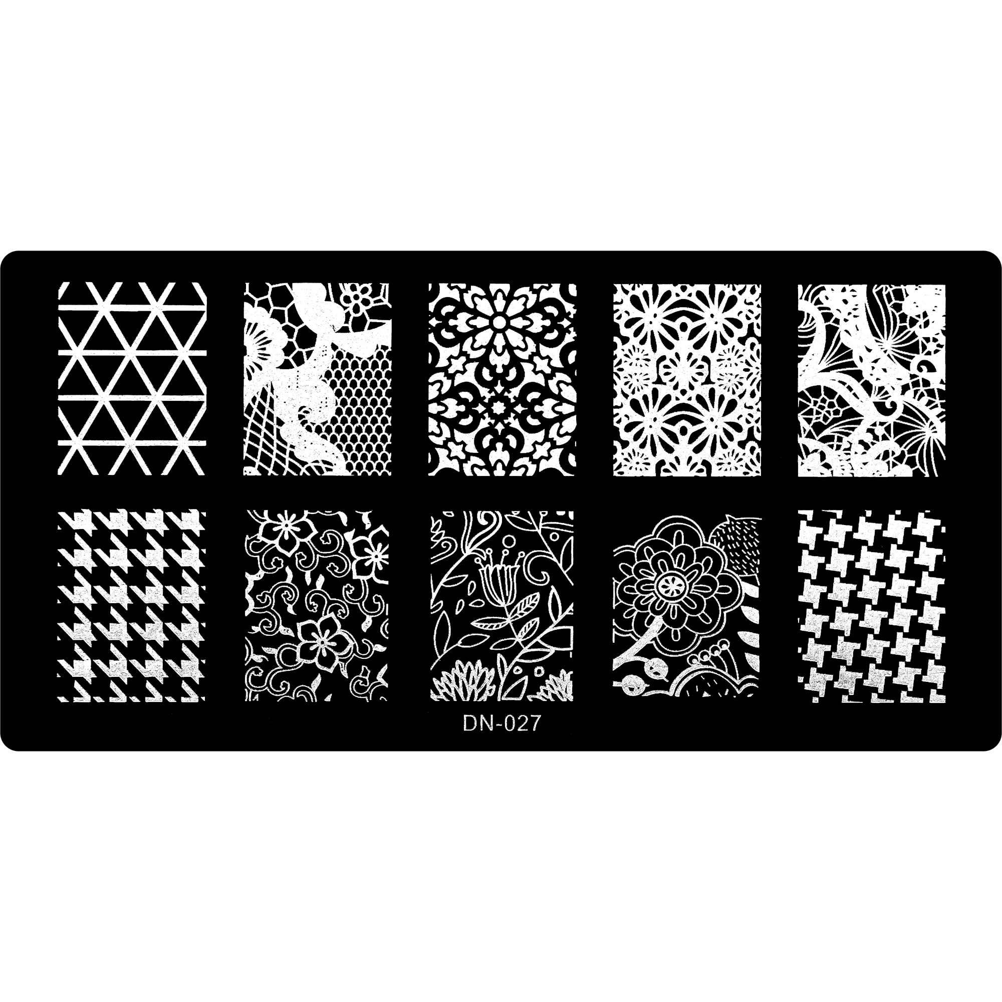 Stamping Plate - DN-027   Naio Nails