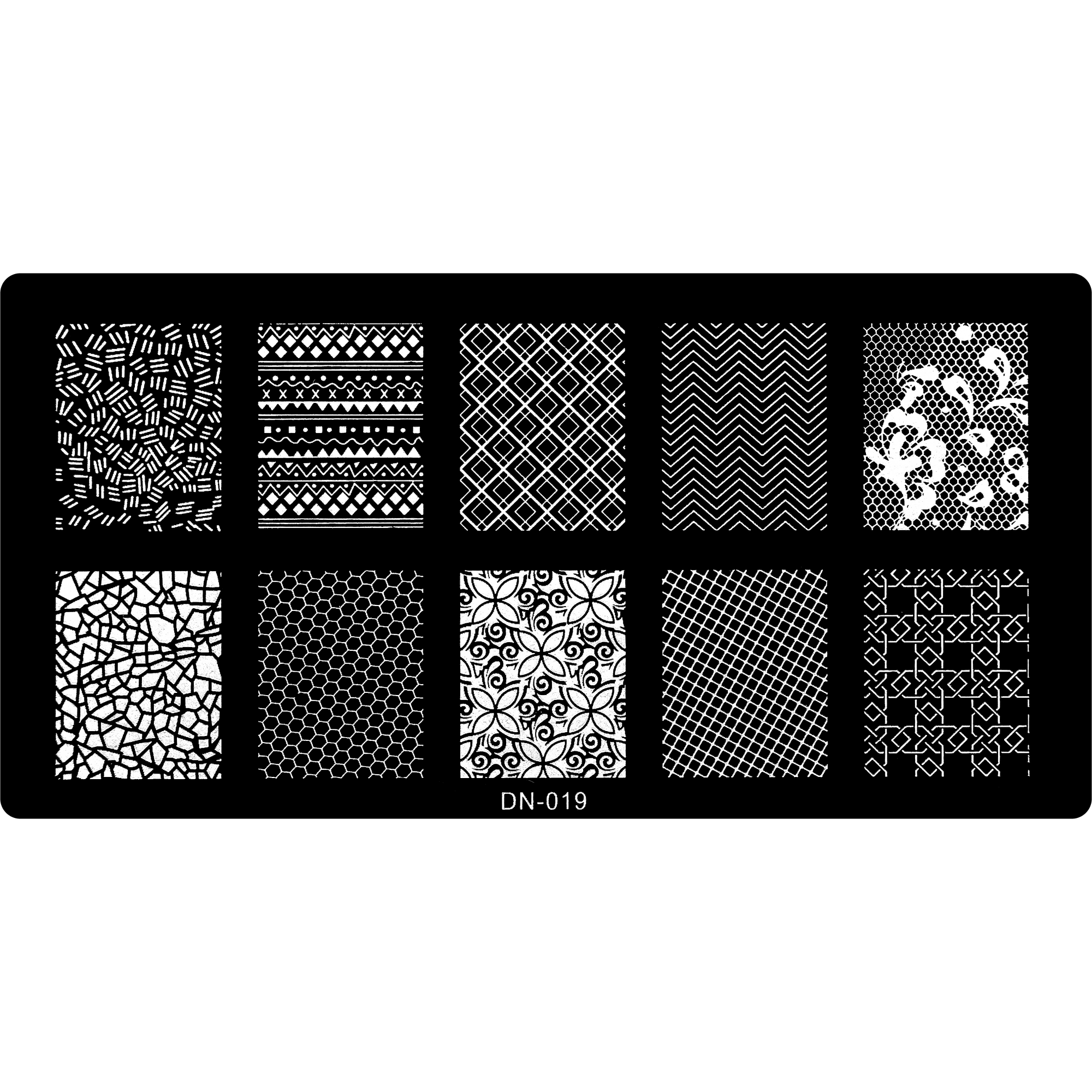 Stamping Plate - DN-019   Naio Nails
