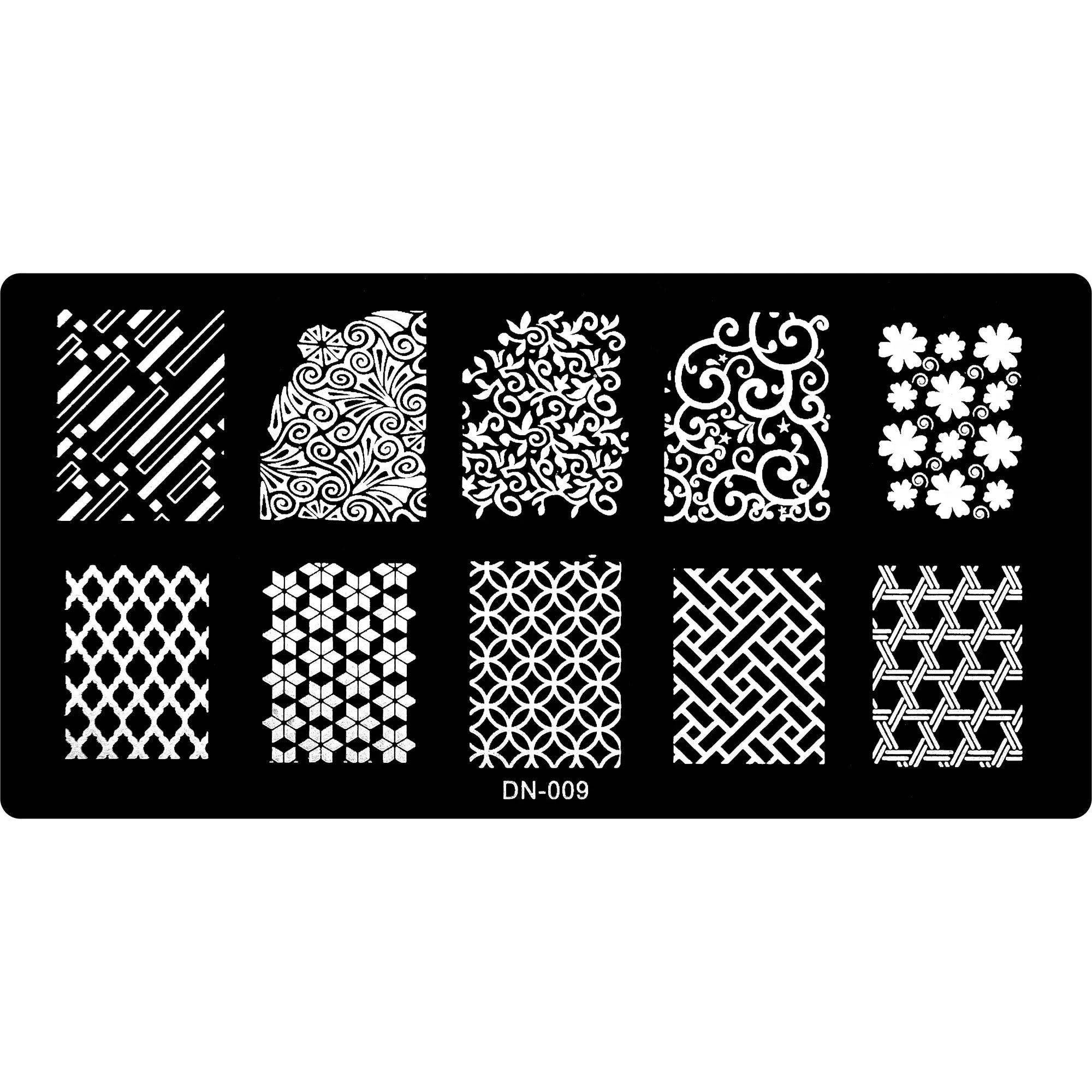 Stamping Plate - DN-009   Naio Nails