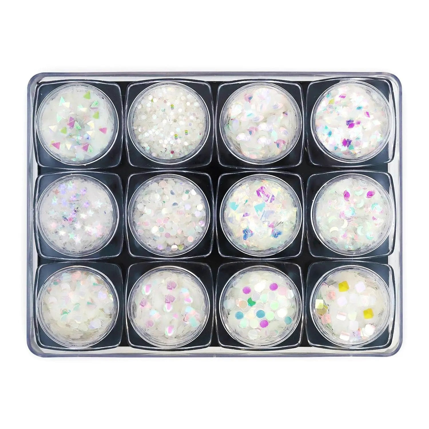 Glitter Set - NGS-014 - Iridescent Shapes   Naio Nails