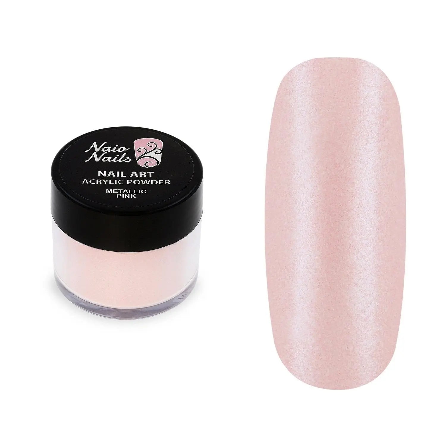 Metallic Pink Acrylic Powder - 12g   Naio Nails