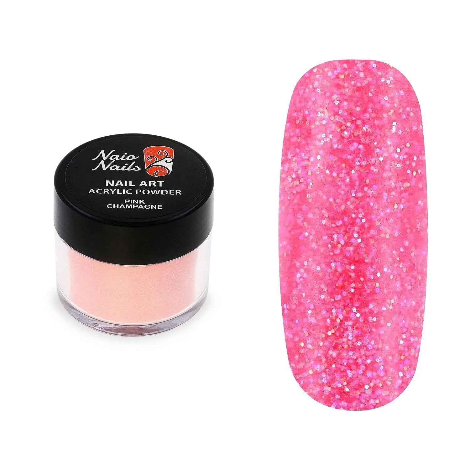 Pink Champagne Shimmer Acrylic Powder - 12g   Naio Nails
